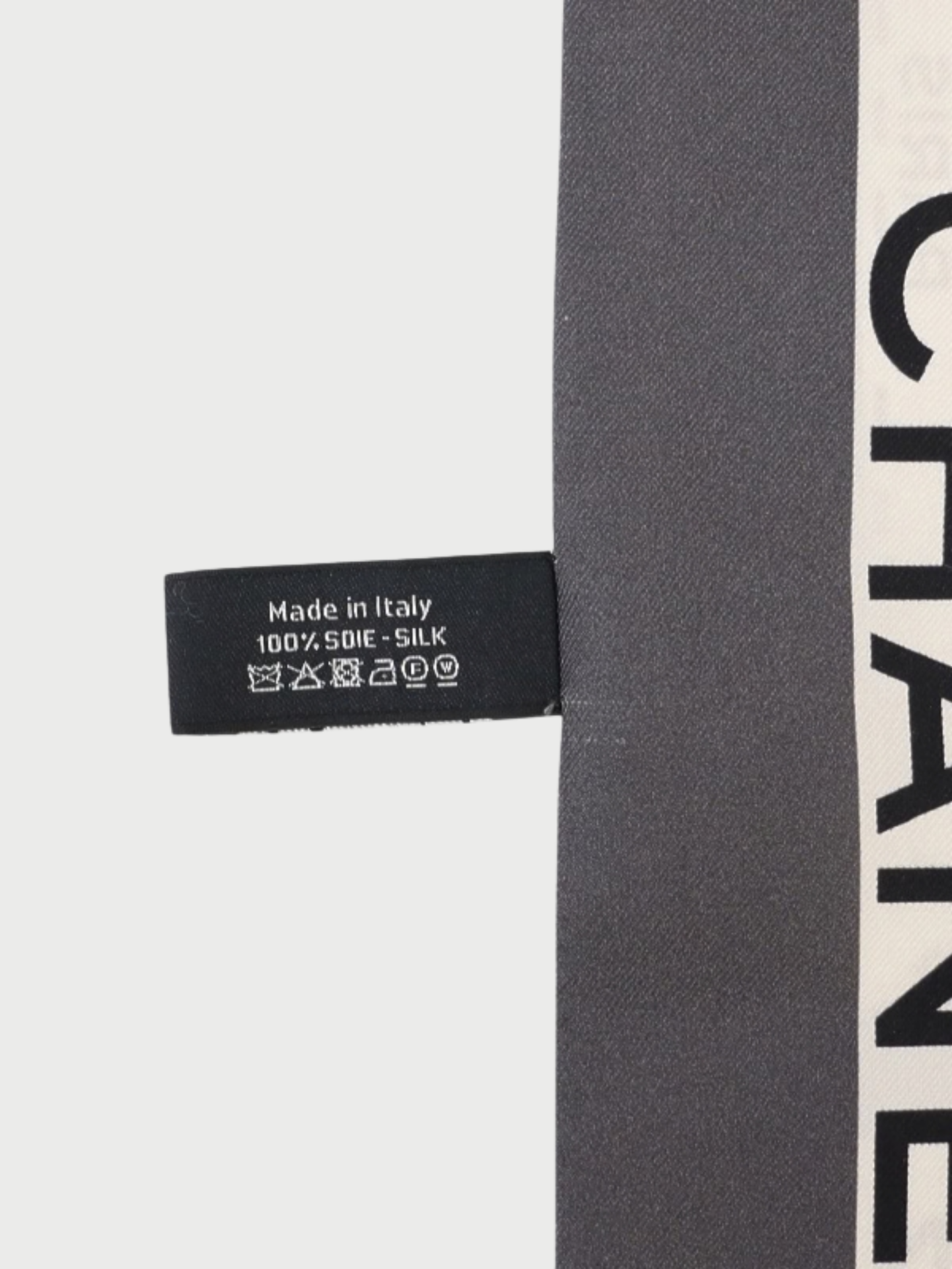 Chanel 2000s Multicolor Silk Logo Scarf