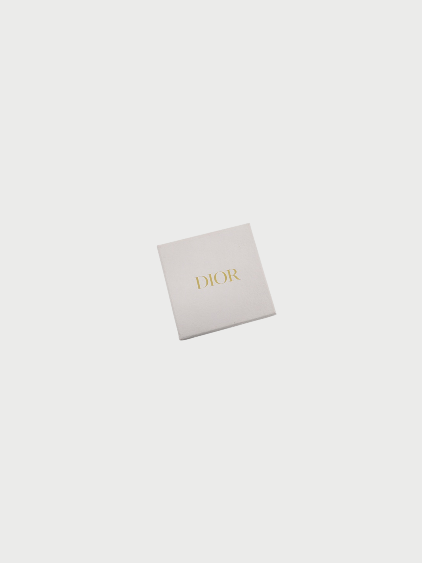 Christian Dior 2000s Gold Plated Metal Rhinestone CD Earrings