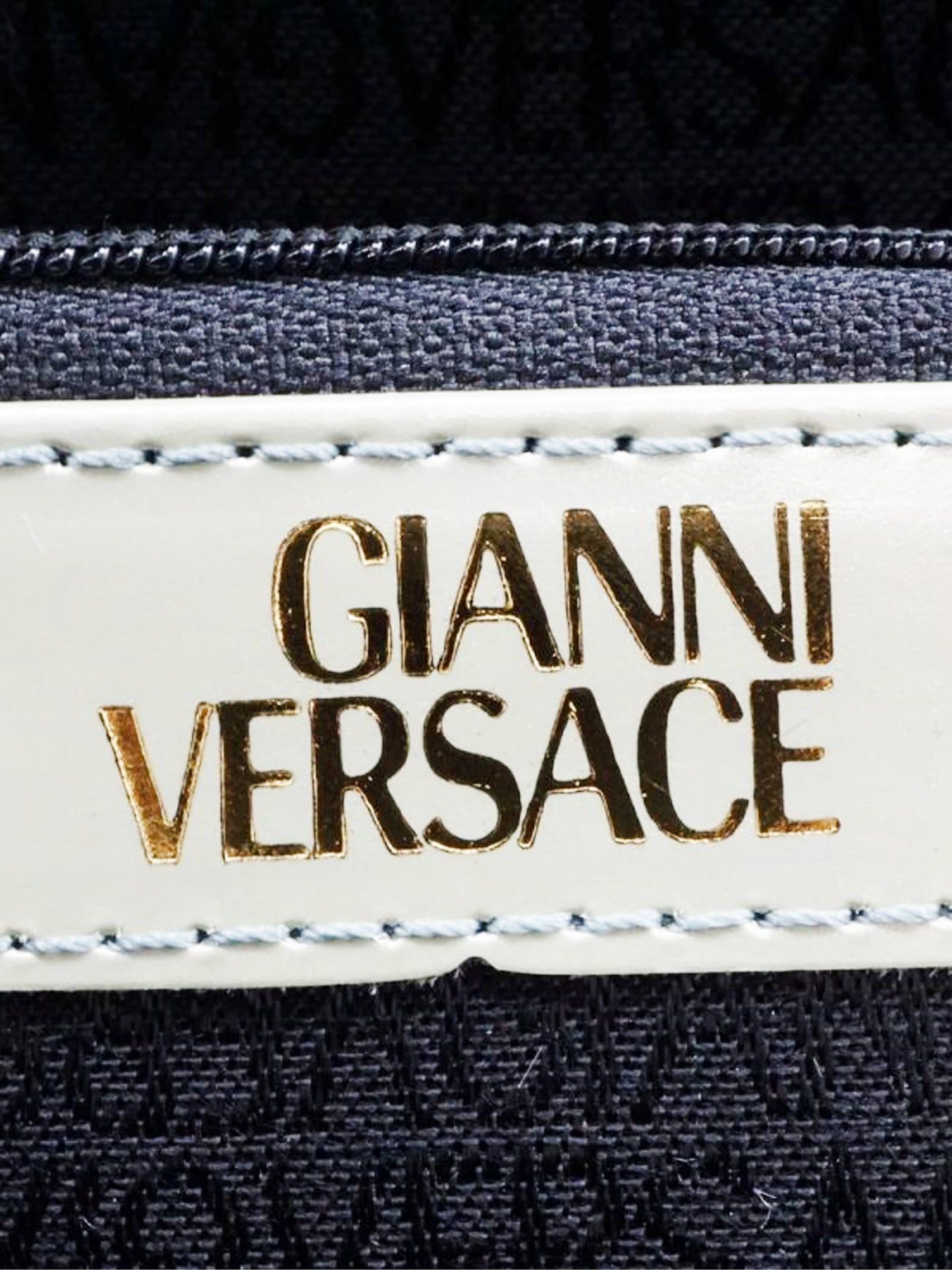 Gianni Versace 2000s Pastel Green Sunburst Patent Leather Backpack