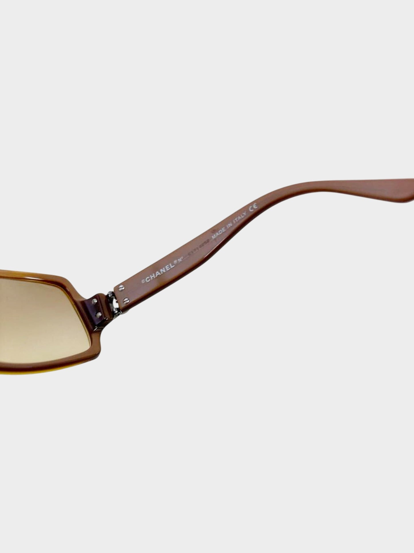 Chanel 2000s Brown CC 5030 Sunglasses
