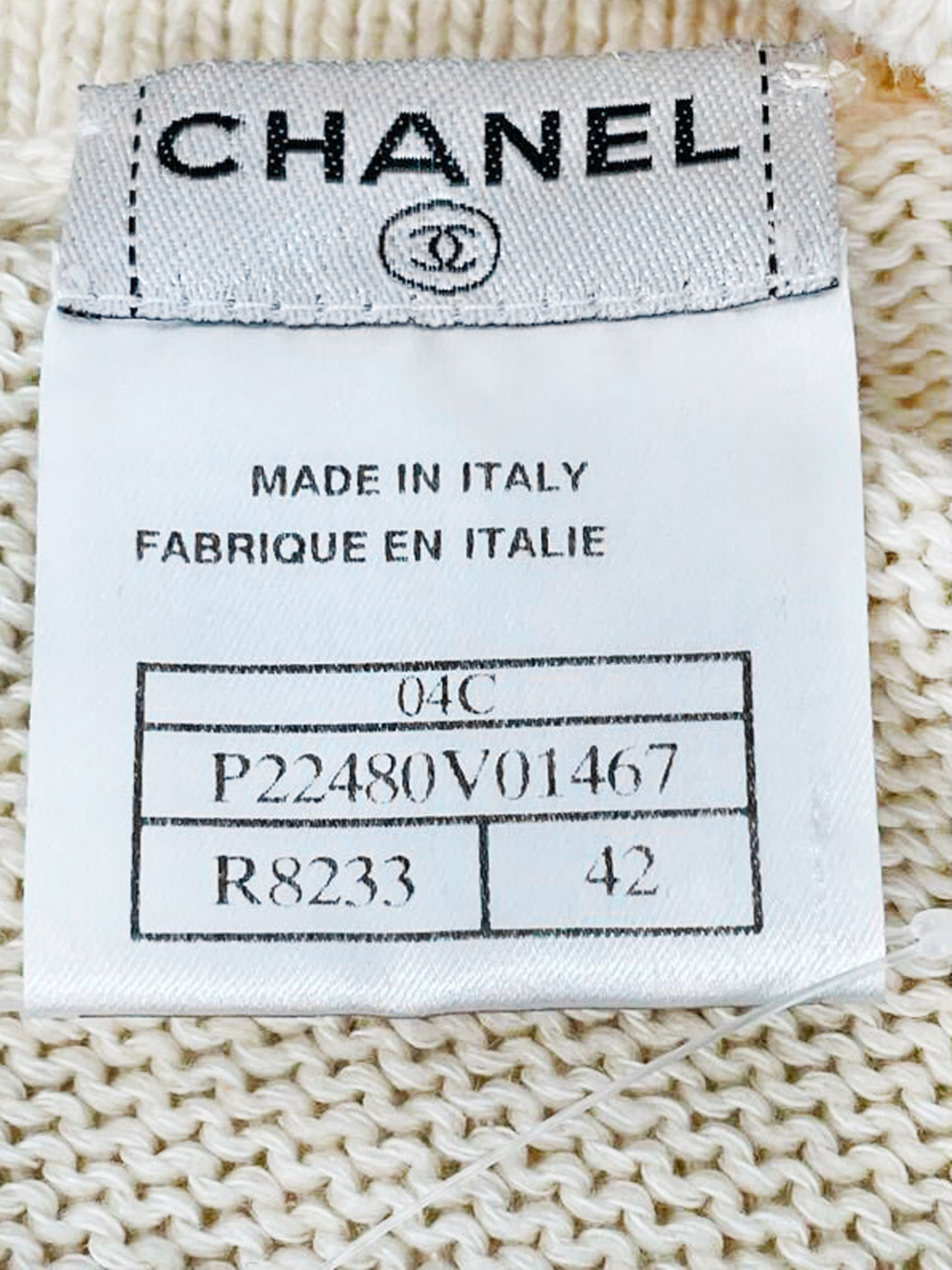 Chanel Cruise 2004 Multicolor Striped Cashmere Cardigan