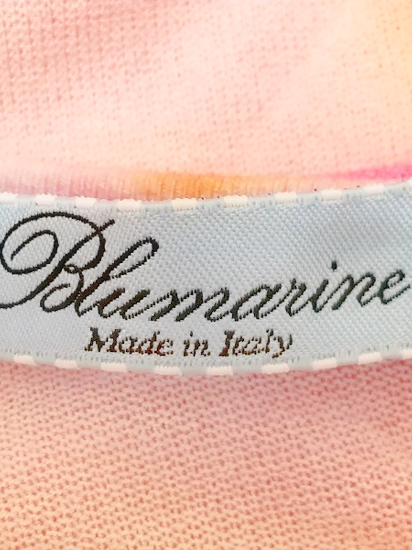 Blumarine 2000s Pink and Red 'Cut and Sew' Three-fourth Sleeve Top