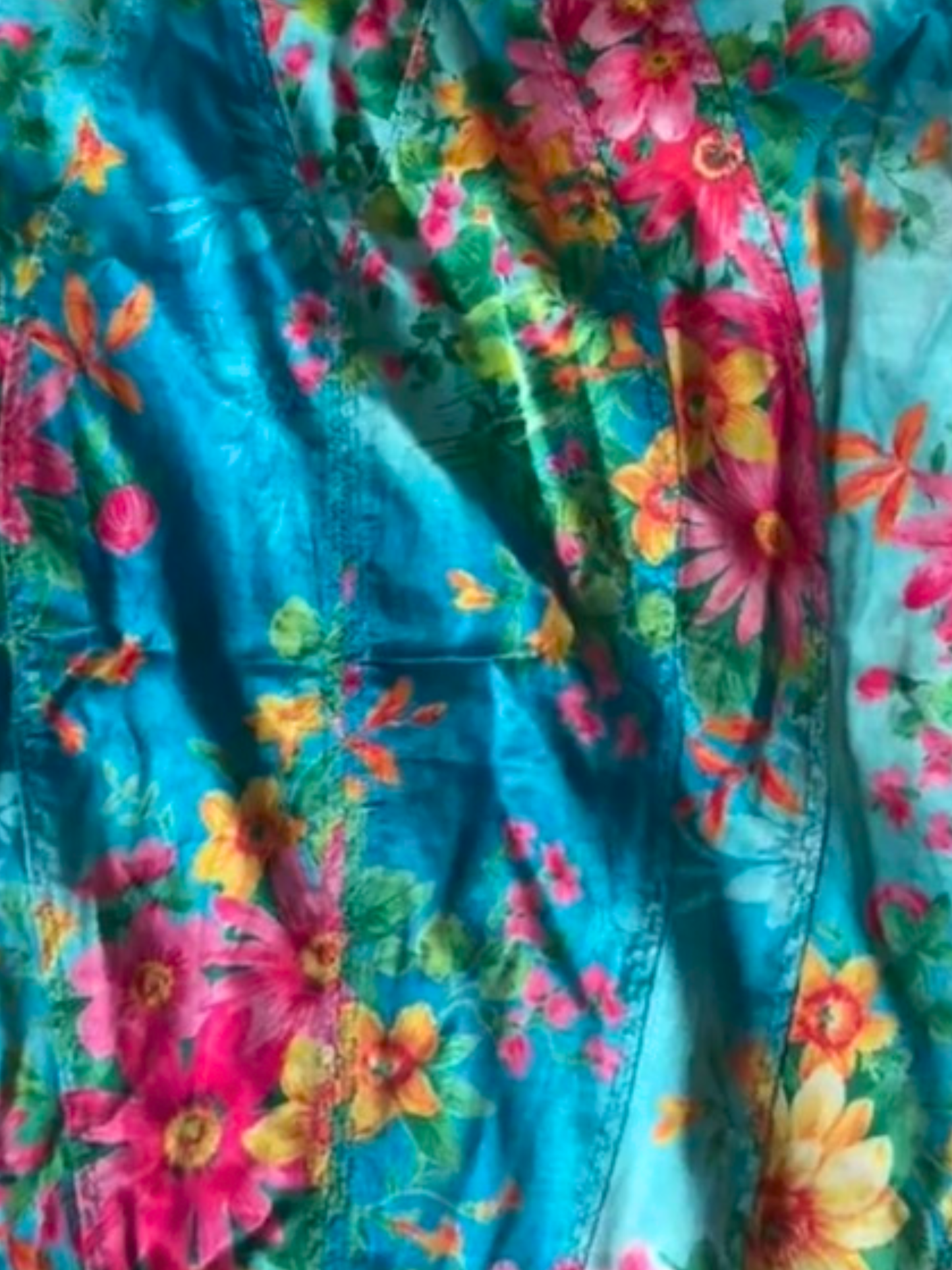 Dolce & Gabbana 2000s Blue Floral Halter Top & Skirt Set