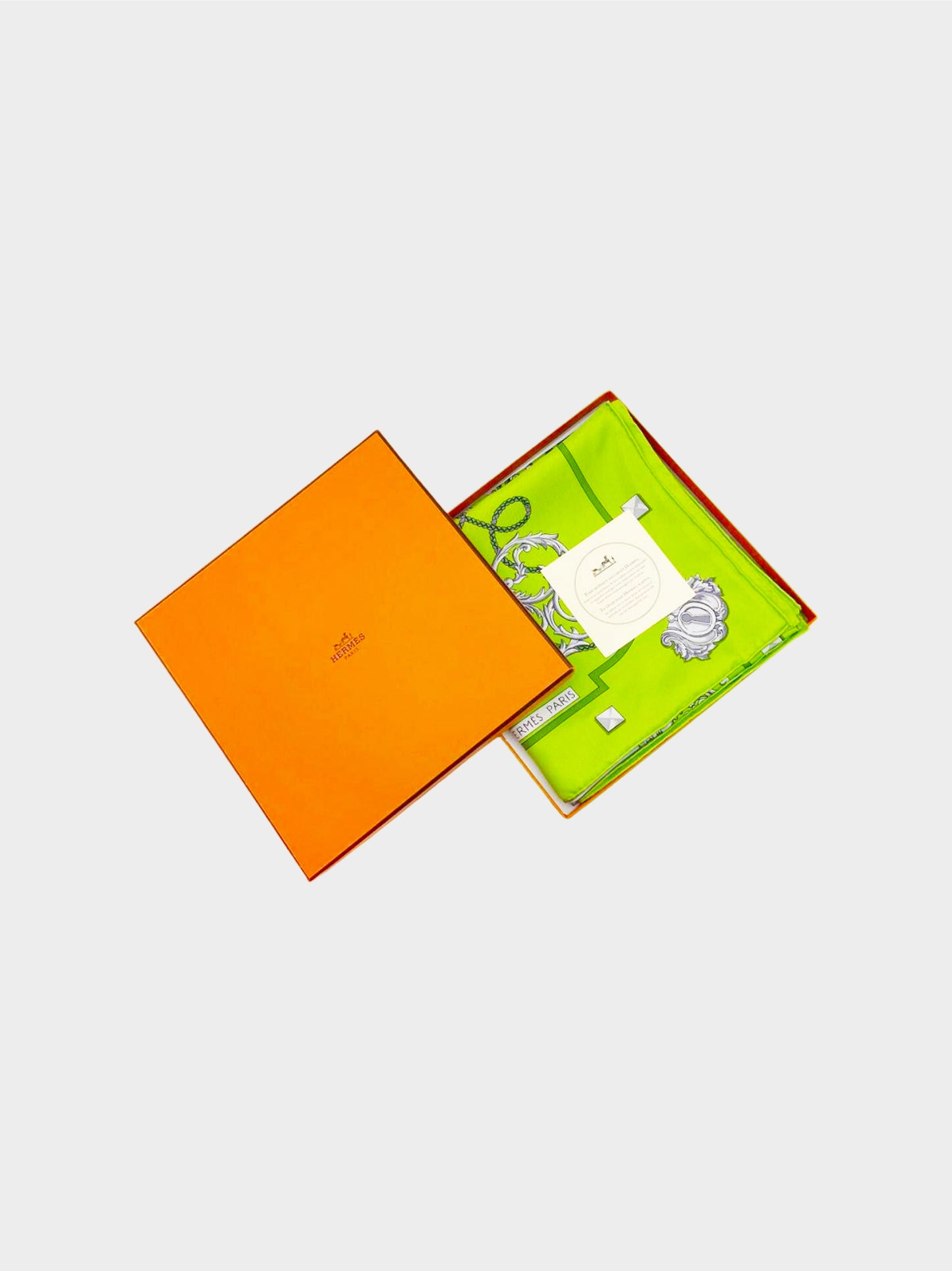 Hermès 2000s "Les Clés" Silk Scarf 90