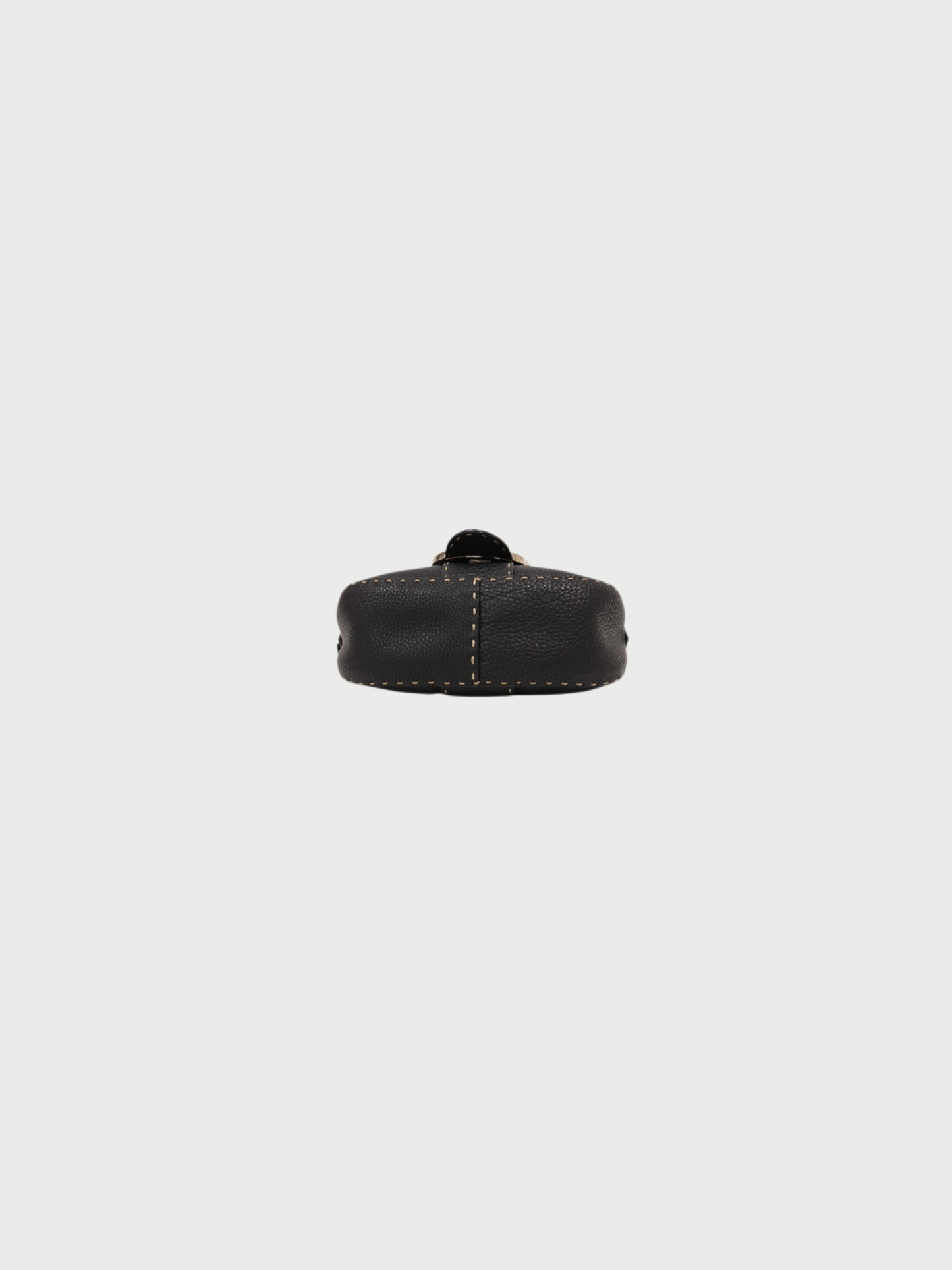 Fendi 2000s Black Selleria Leather One-Shoulder Bag