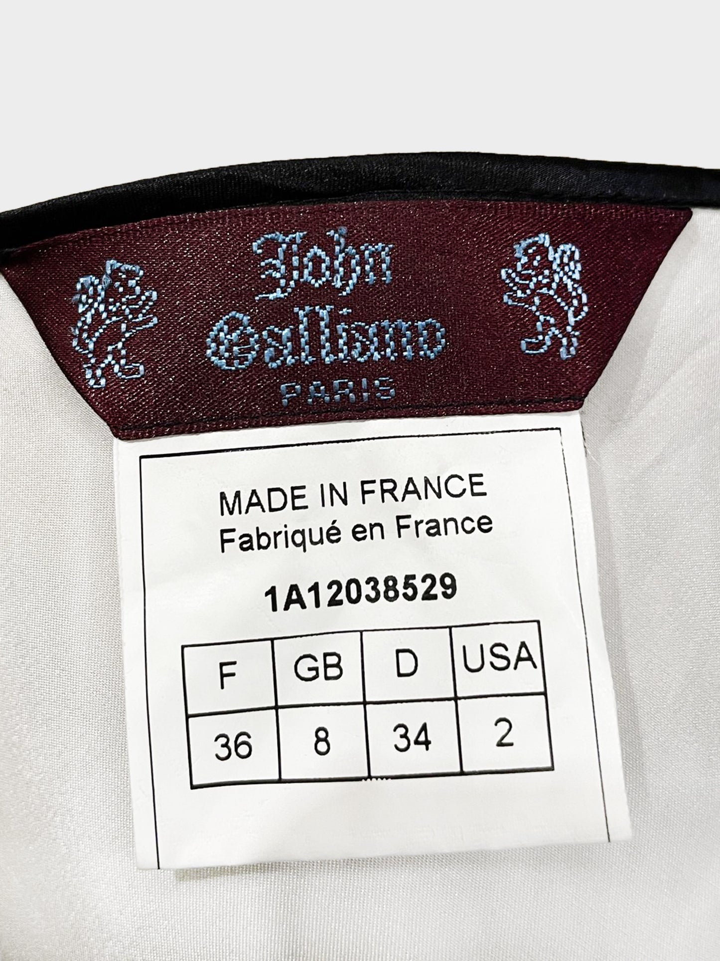 John Galliano 1996 Black and White Ribbon Pencil Skirt
