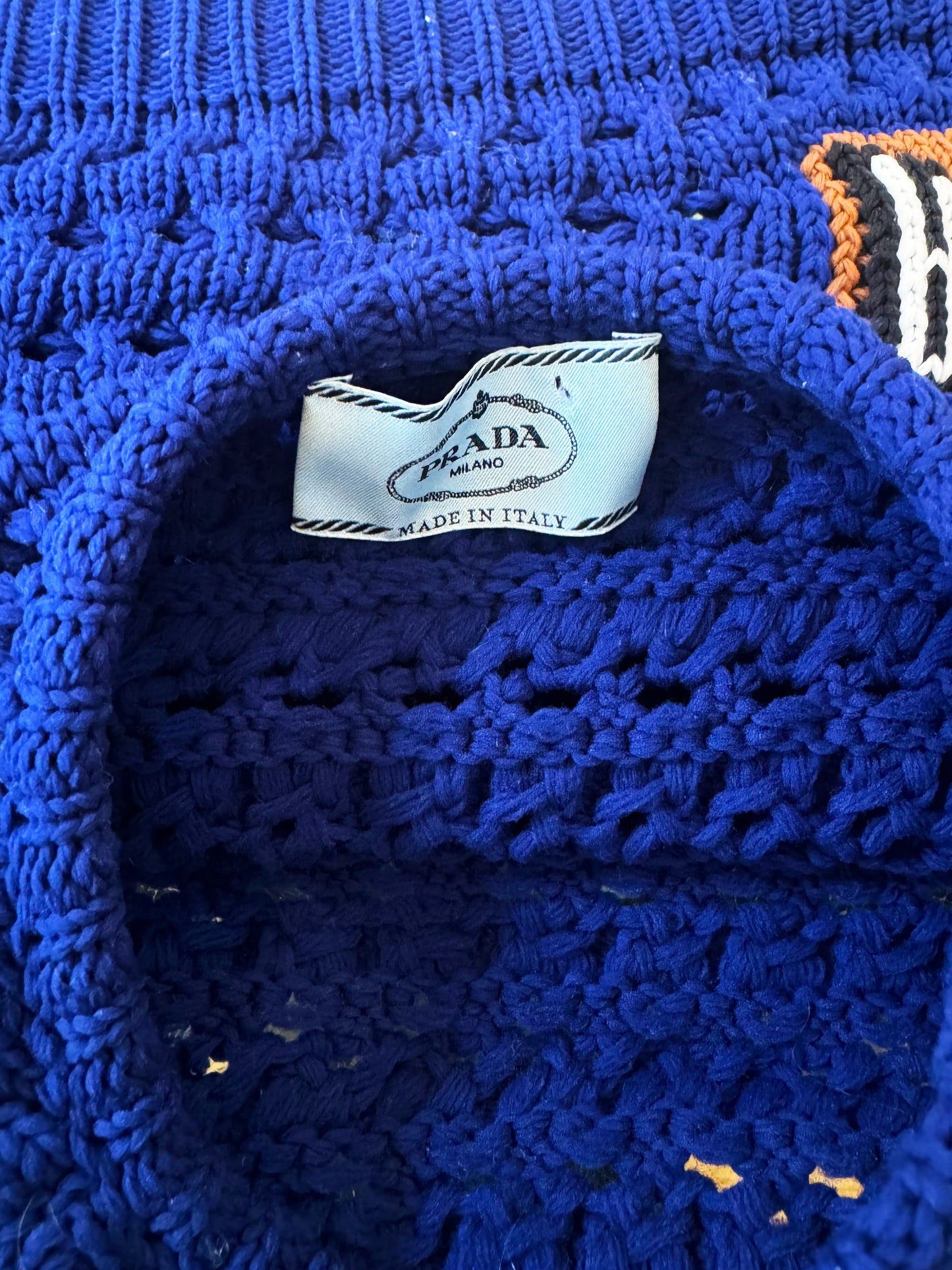Prada 2018 Blue Knitted Tank Top