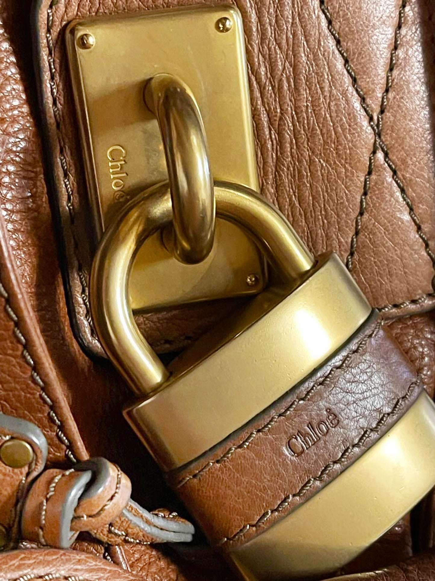 Chloe 2008 Brown Leather Paddington Bag