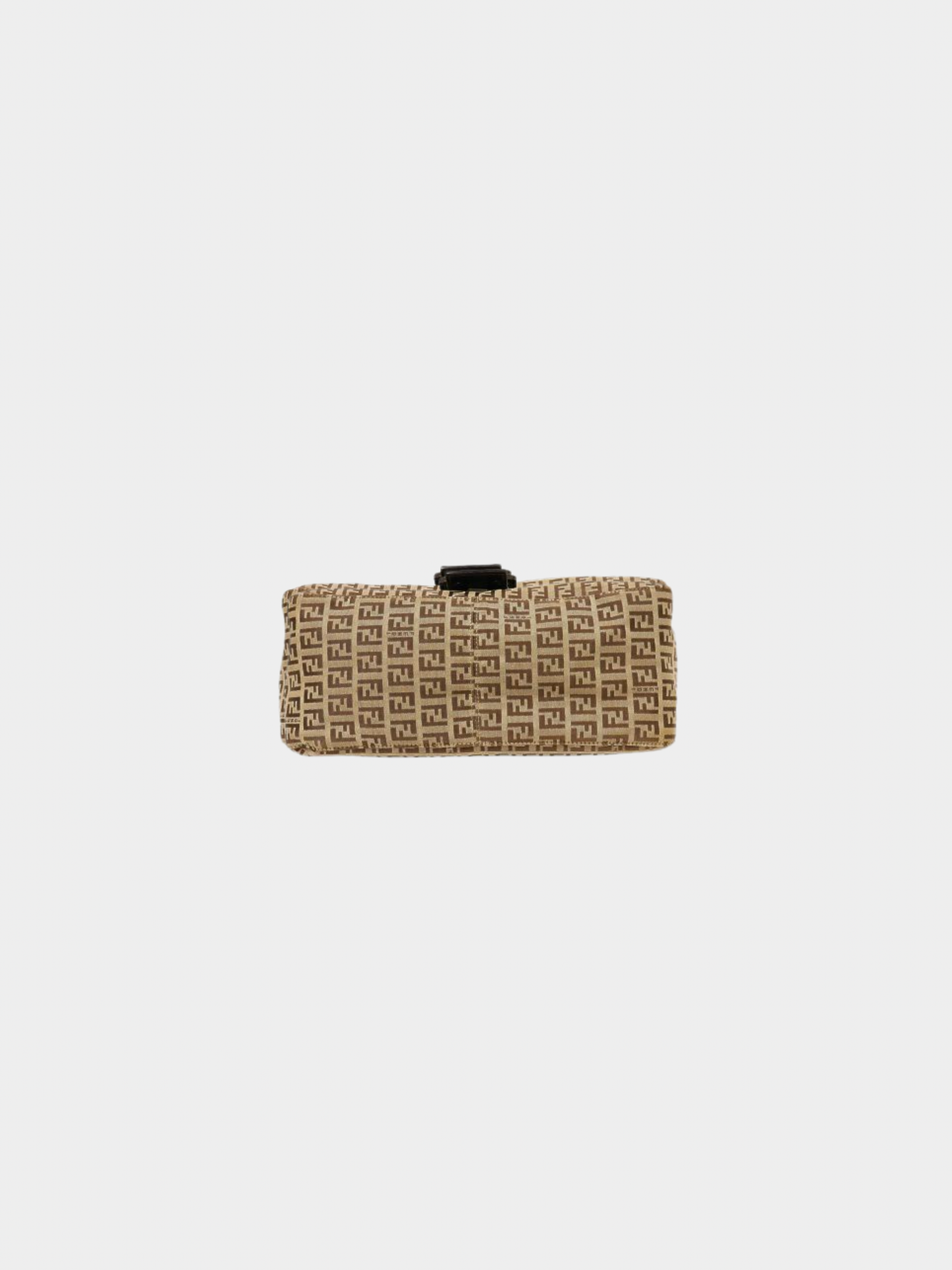 Fendi 2000s Beige Zucca Canvas Mamma Baguette Bag