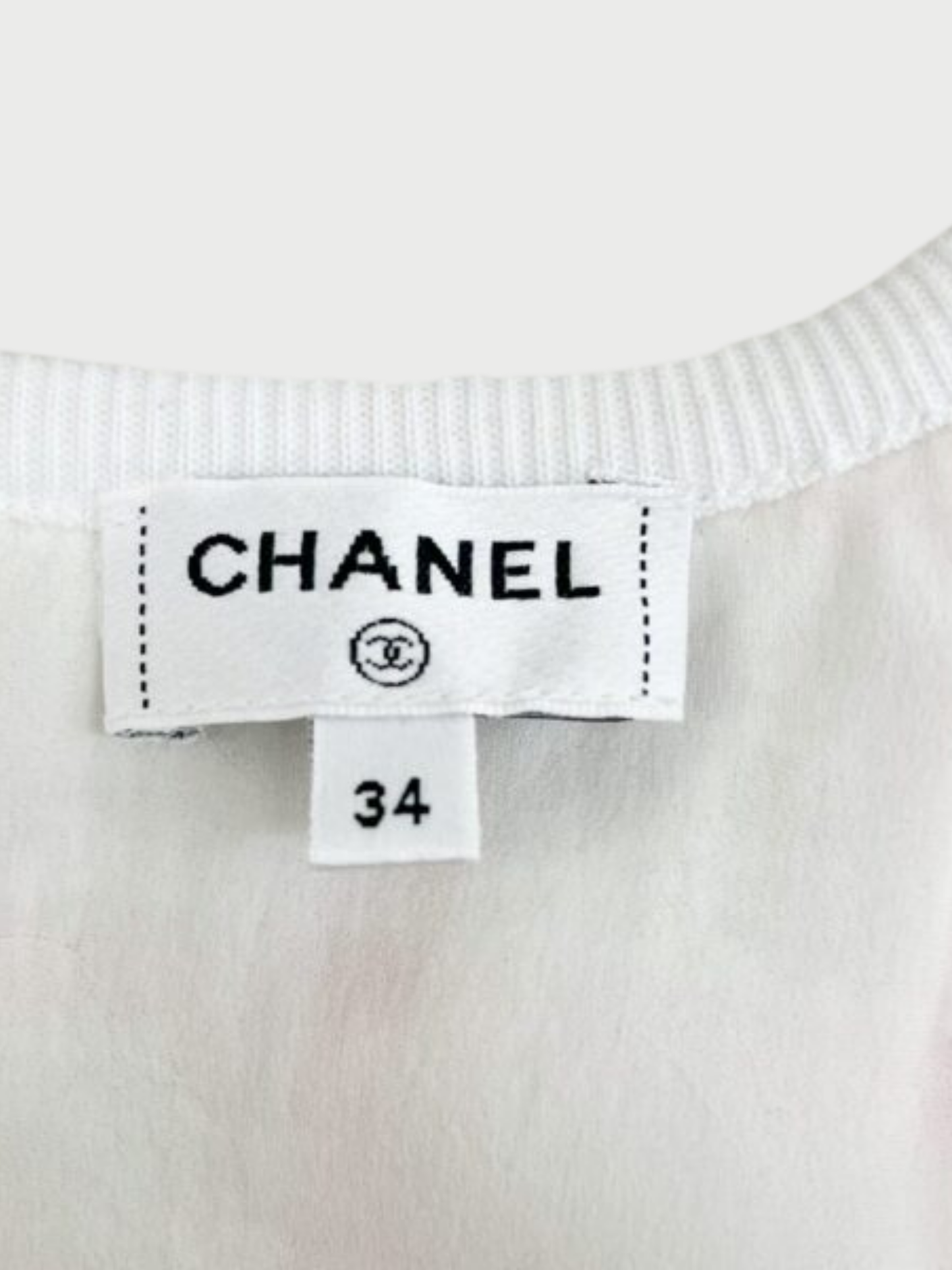 Chanel 2023 Pink White Tweed Cropped Bralette Top