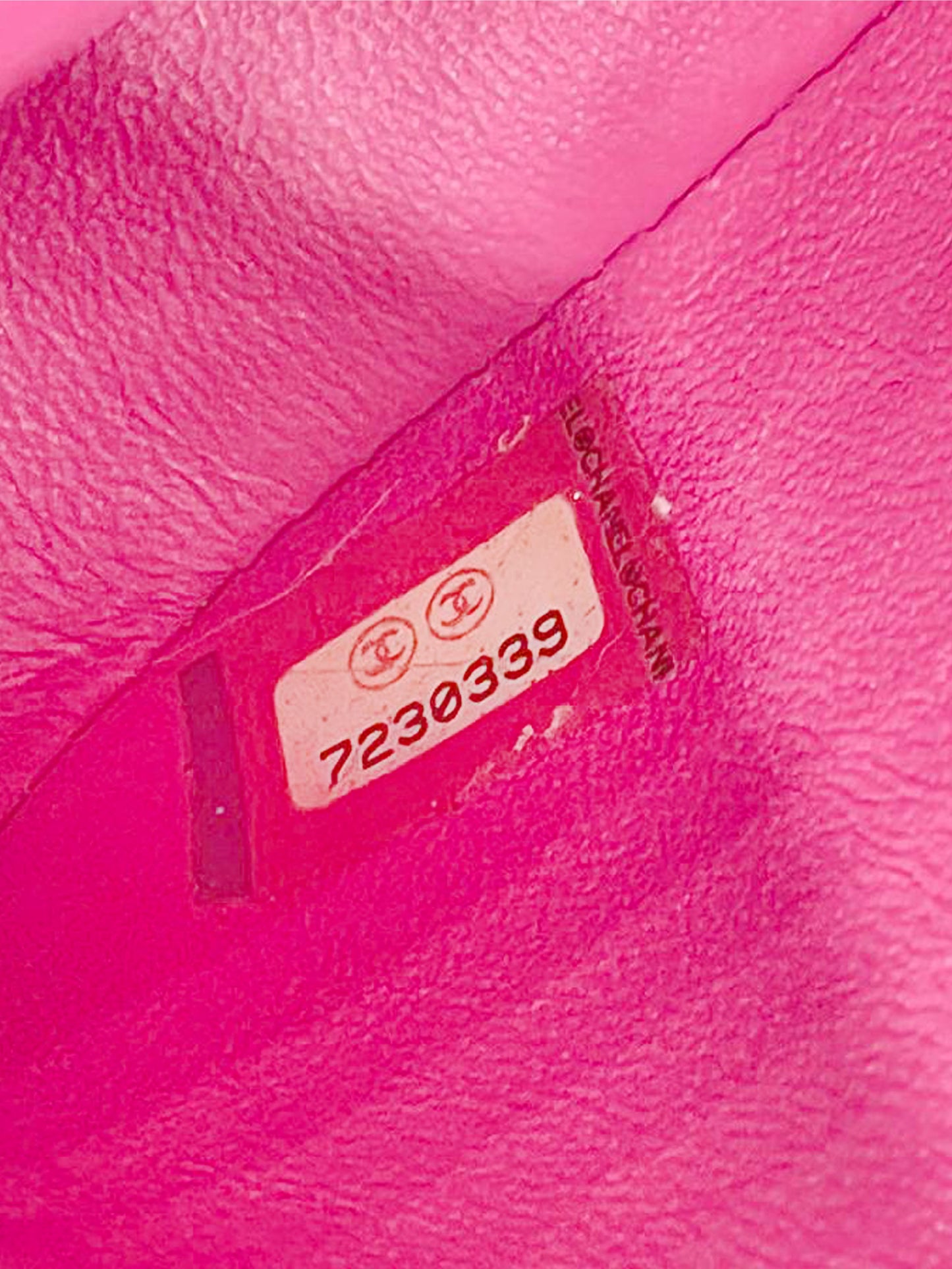 Chanel 2002 Pink Quilted Cotton Flap Bag