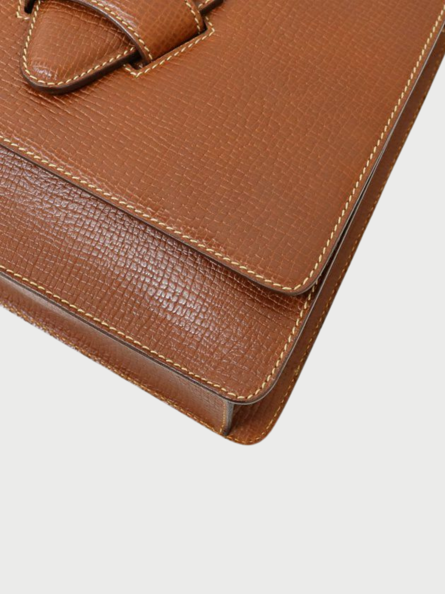 Loewe 2000s Brown Leather Barcelona 2-Way Bag