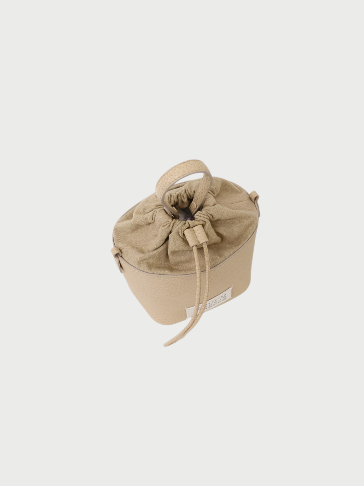 Maison Margiela 2020s Beige Leather 5AC Bucket Bag