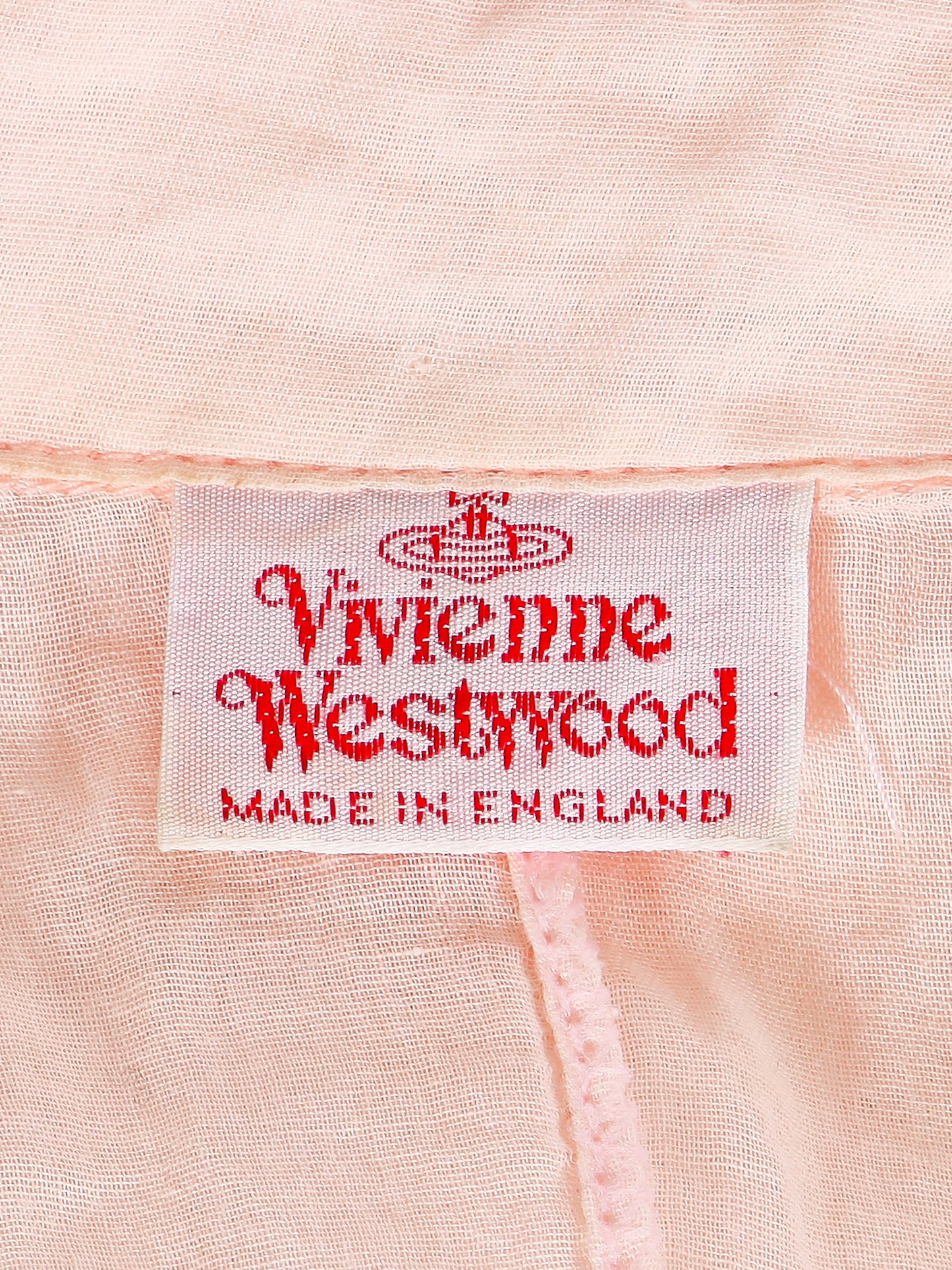 Vivienne Westwood SS 1991 Pink Cut, Slash and Pull Shirt Dress
