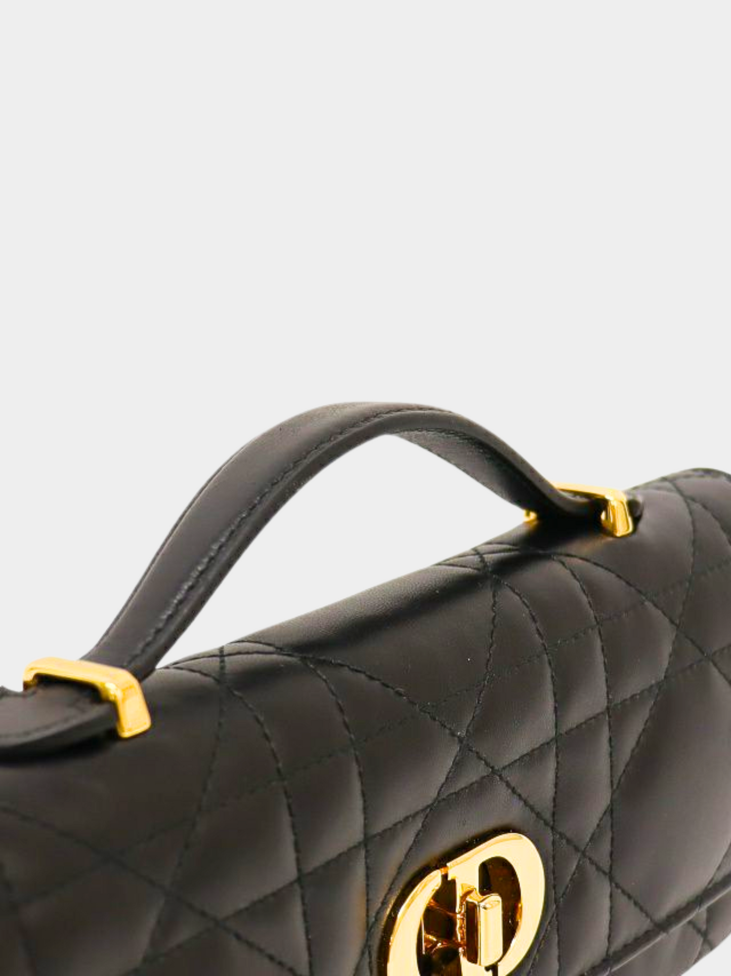 Christian Dior 2010s Black Miss Caro Top Handle Bag