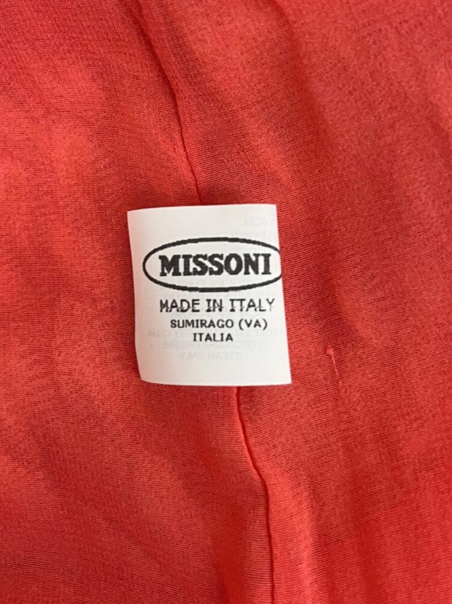 Missoni 2010s Orange Pink Tan Knit Cocktail Dress