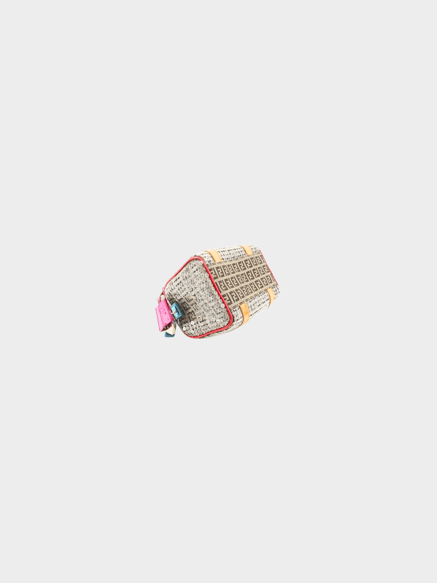 Fendi 2000s Zucchino Sequin-Embellished Bauletto Boston Bag
