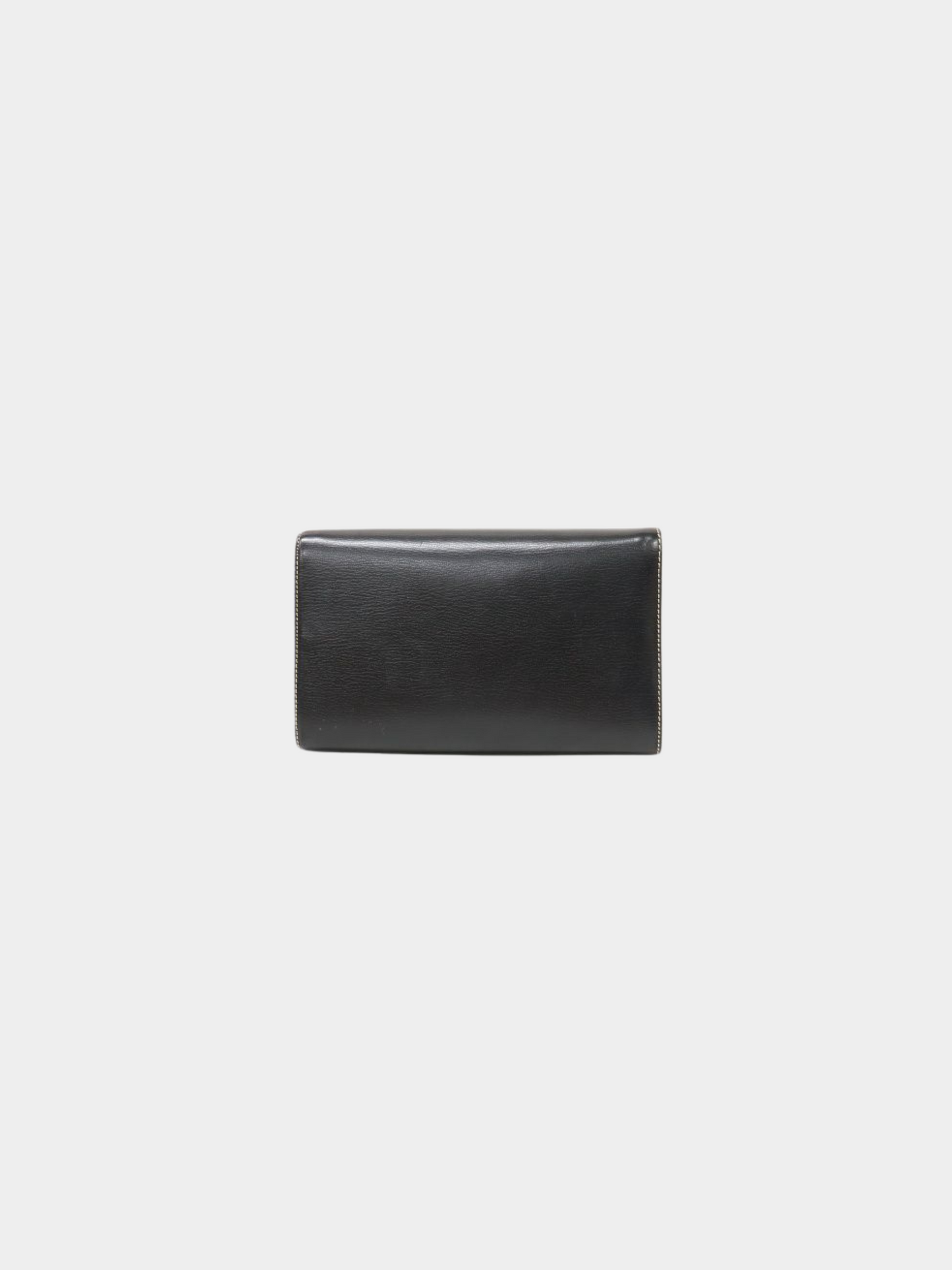 Loewe 2000s Brown Black Leather Suede Velazquez Shoulder Bag