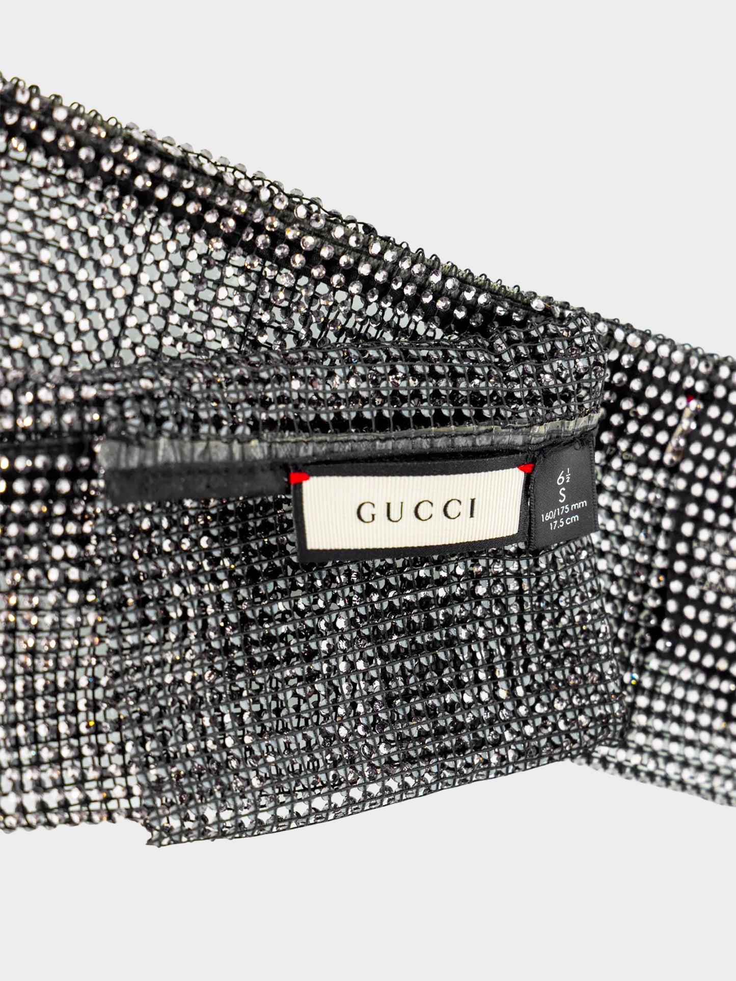 Gucci 2017 Runway Crystal Mesh Elbow Length Fingerless Gloves