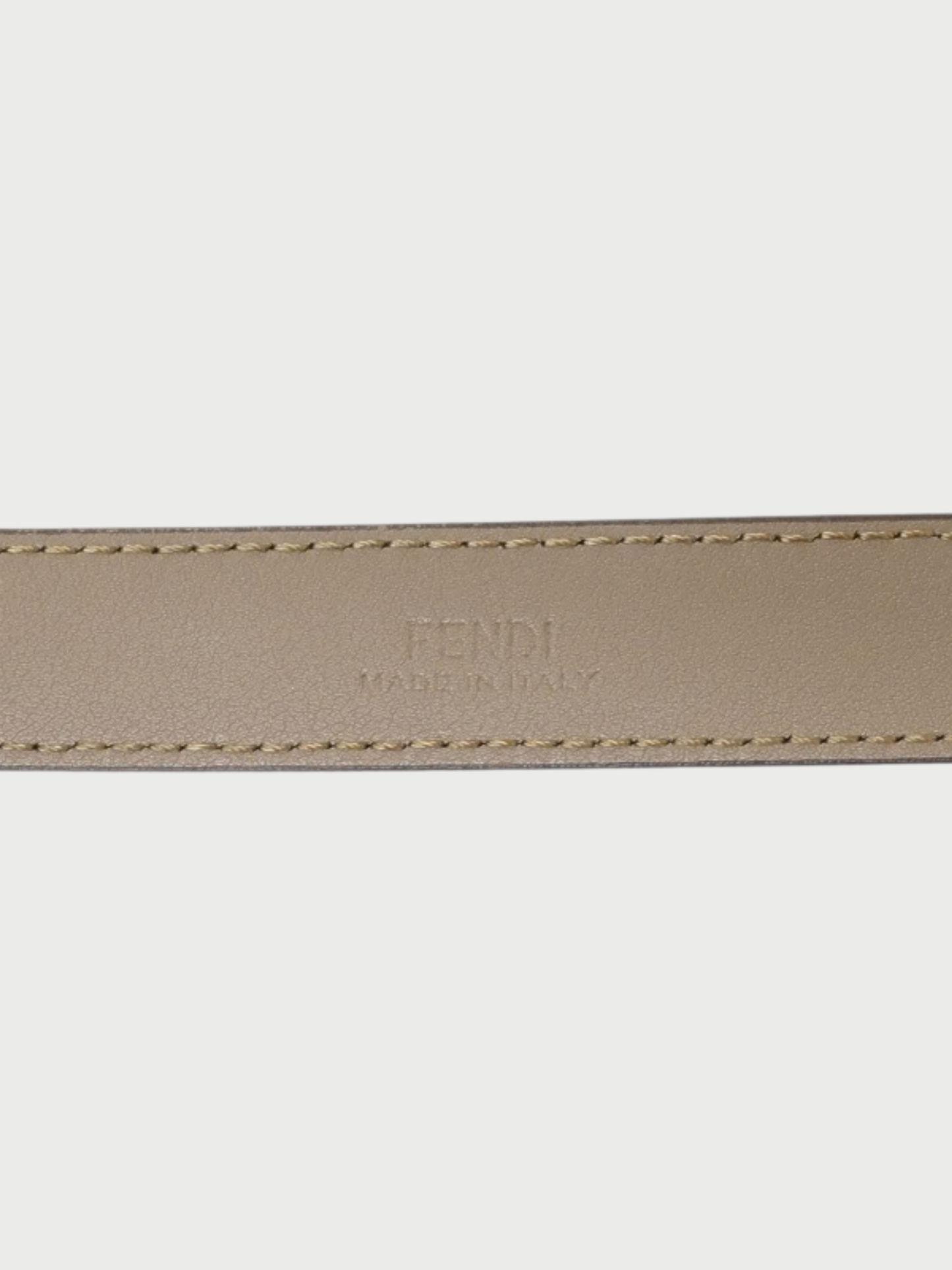 Fendi 2000s Graige Leather FF Logo Belt