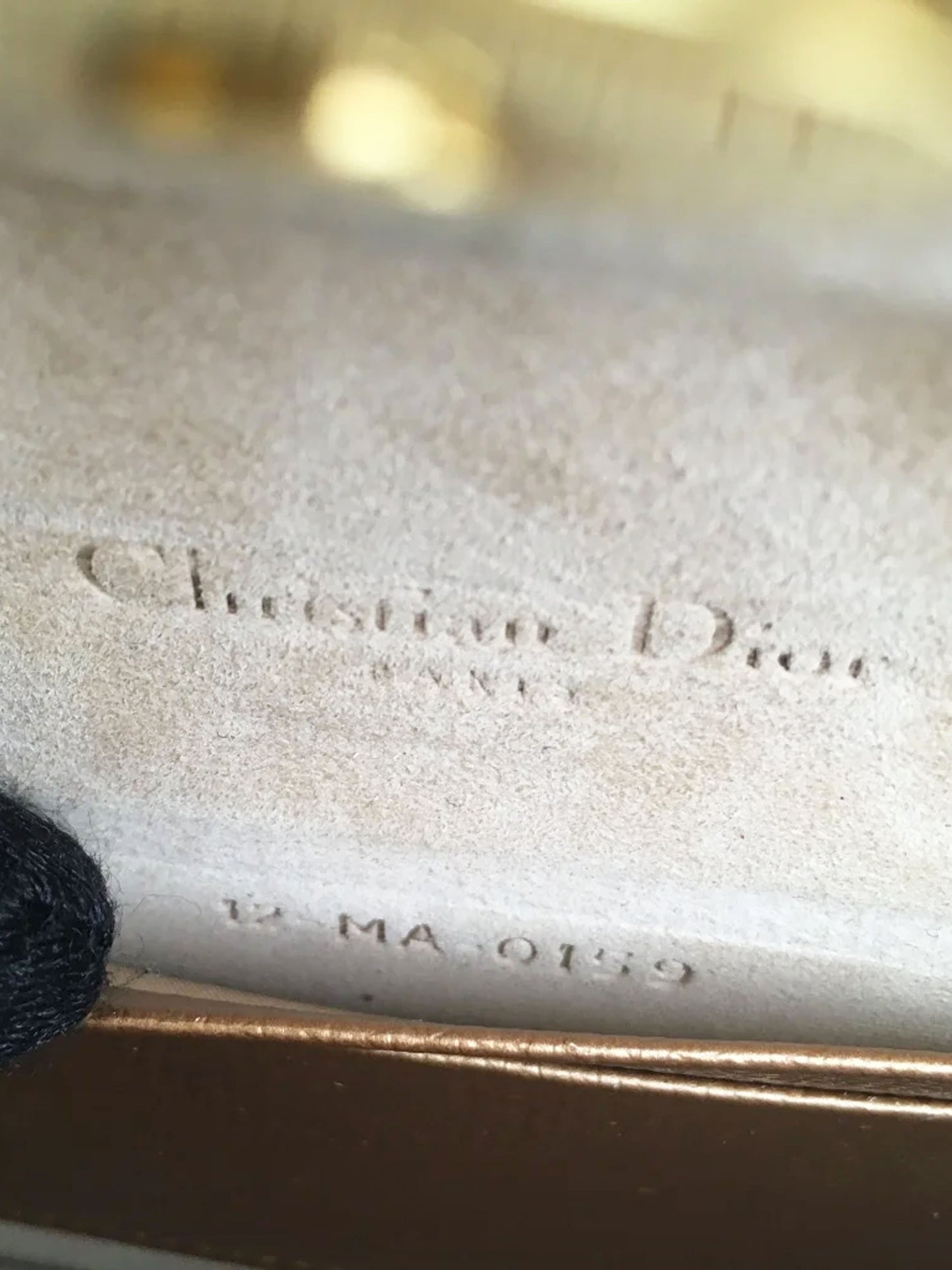 Christian Dior 2019 Gold Saddle Belt Pouch