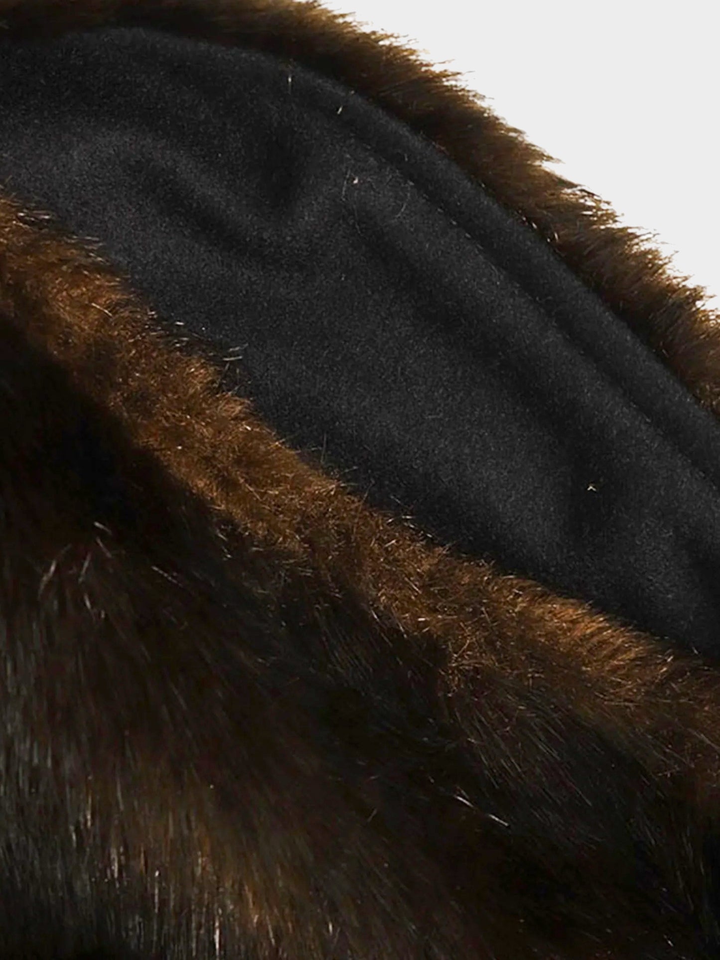 Celine AW 2012 Dark Brown Faux Fur Wrap Shawl Jacket