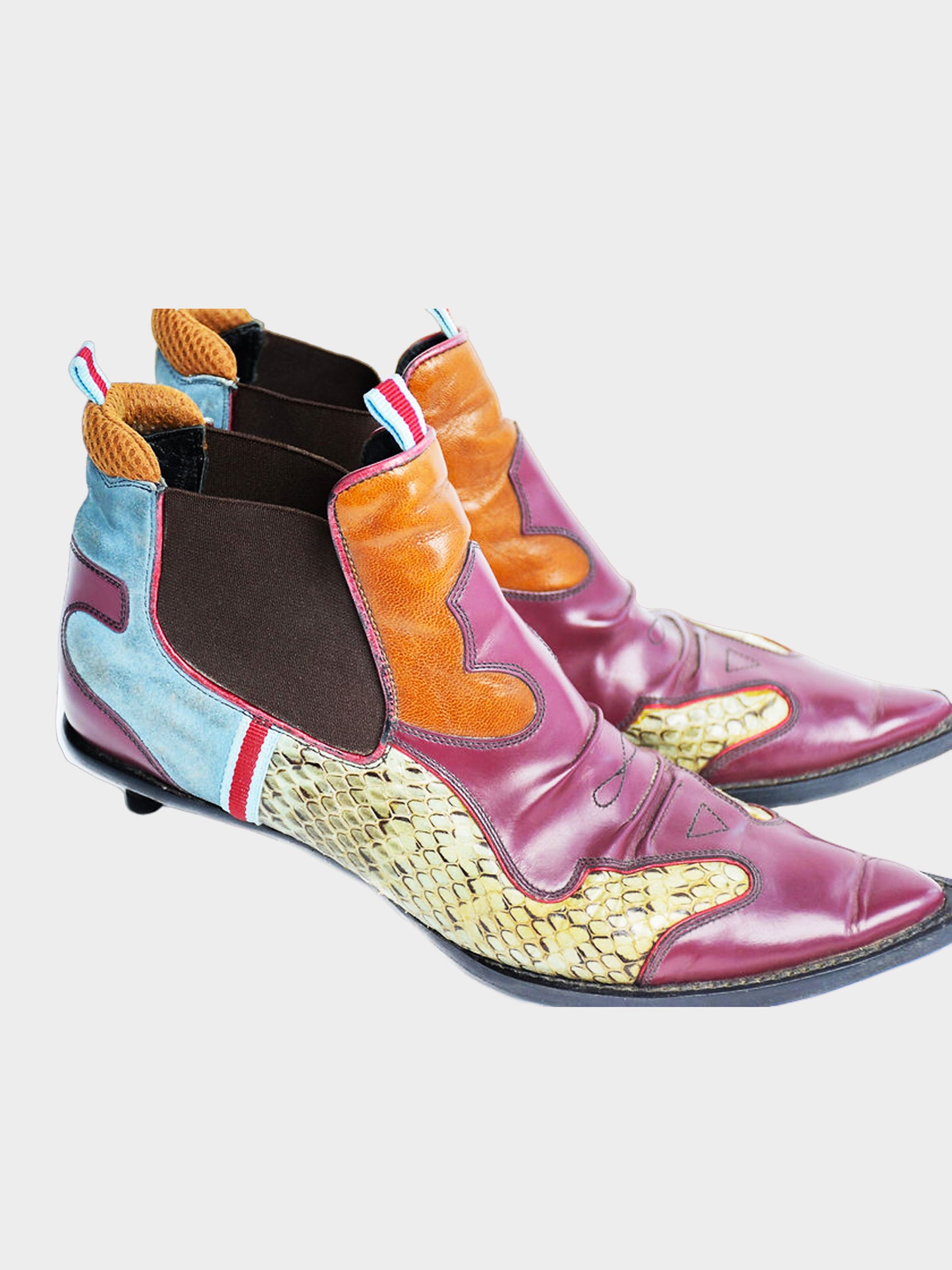 Miu Miu SS 2000 Cowboy Heeled Boots