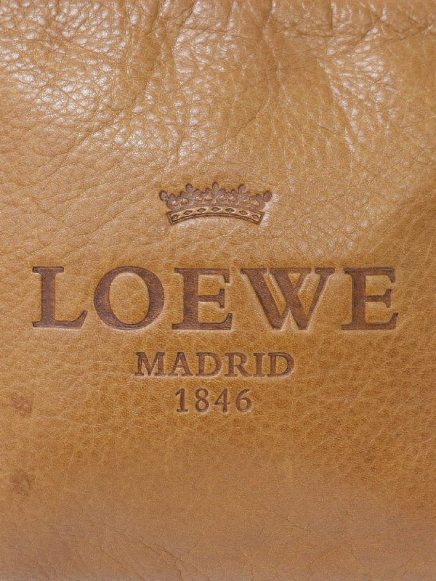Loewe 2000s Brown Leather Heritage Shoulder Bag