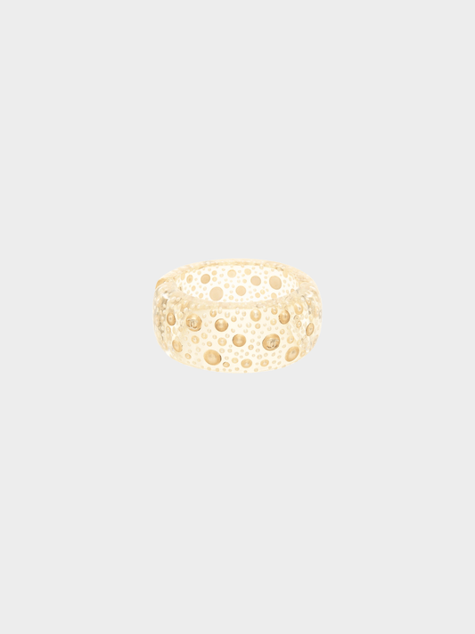 Chanel 1980s Gold CC Detailed Bangle