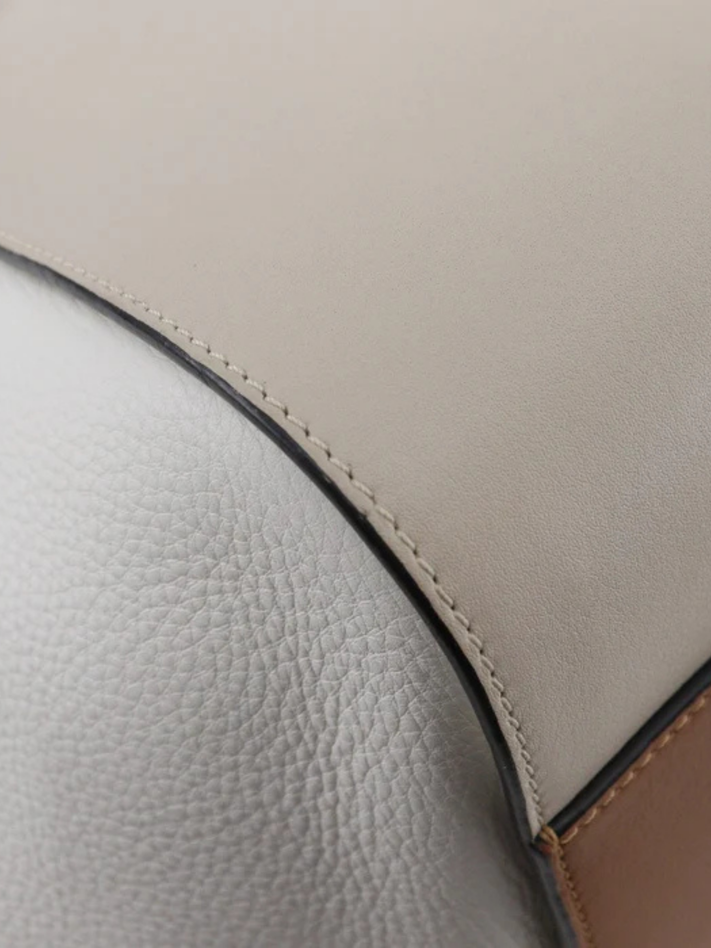 Loewe 2016 Brown and White Calfskin Hammock Small Bag