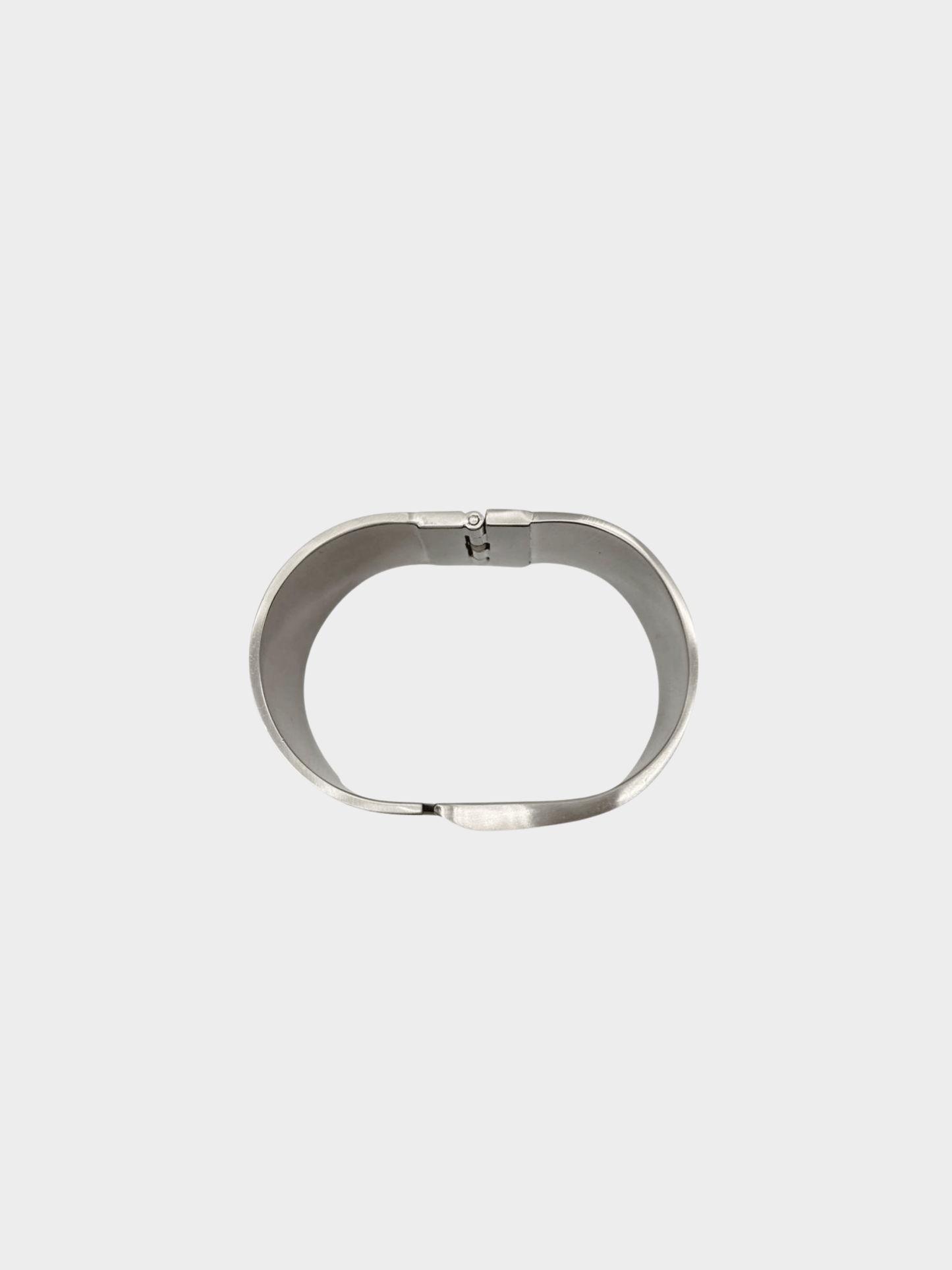 Loewe 2000s Silver Geometric Cuff Bracelet