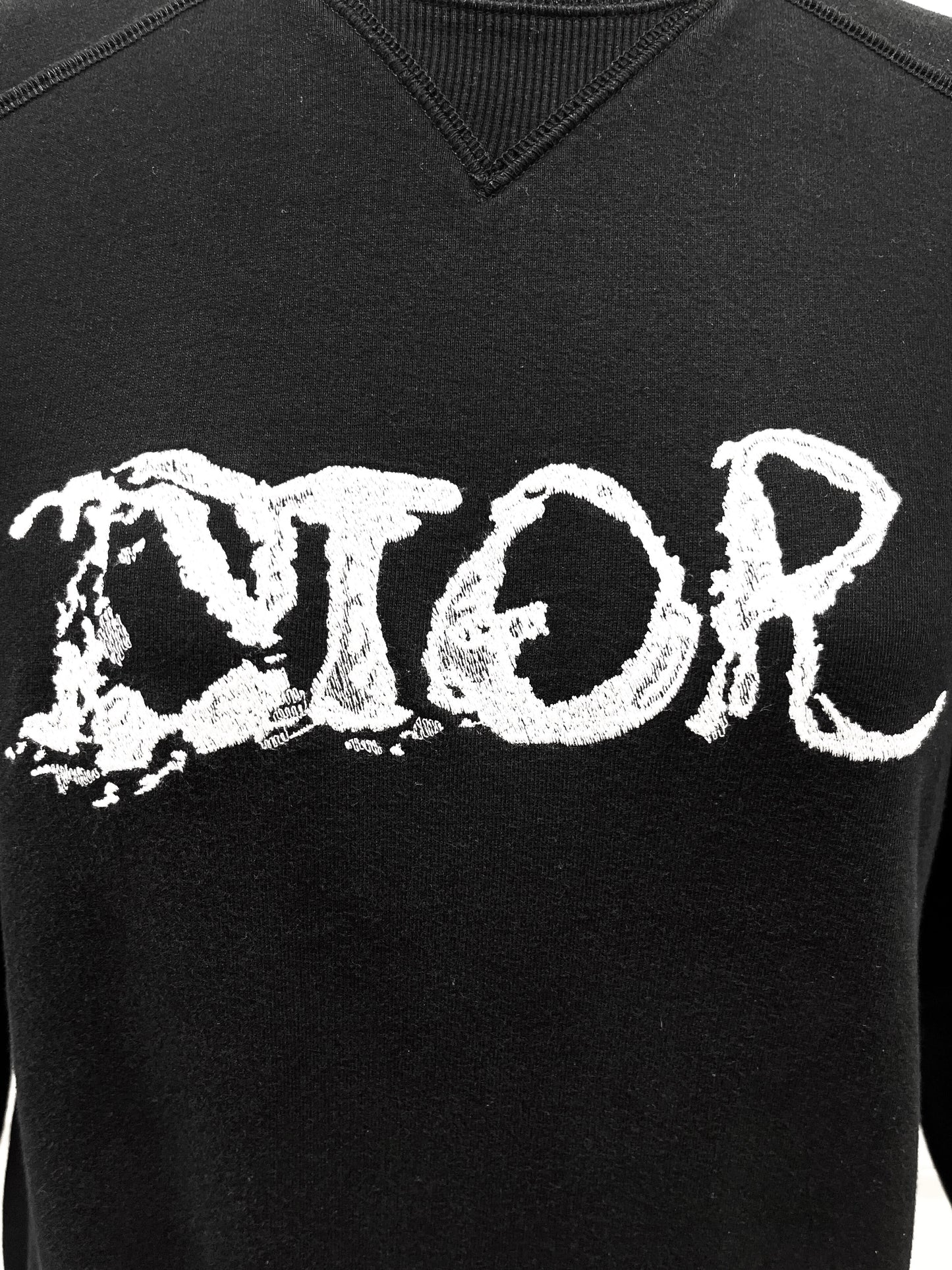 Christian Dior 2021 DIOR x Peter Doig Black Sweater with Embroidered Logo