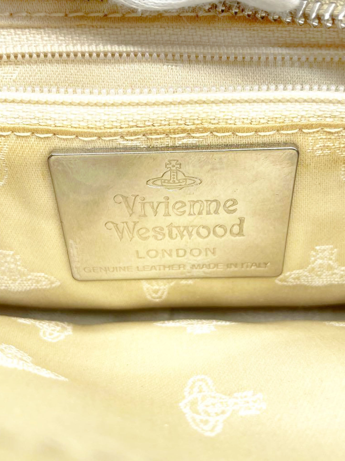Vivienne Westwood 2000s Khaki and Orange Yasmine Tartan Argyle Tote Bag