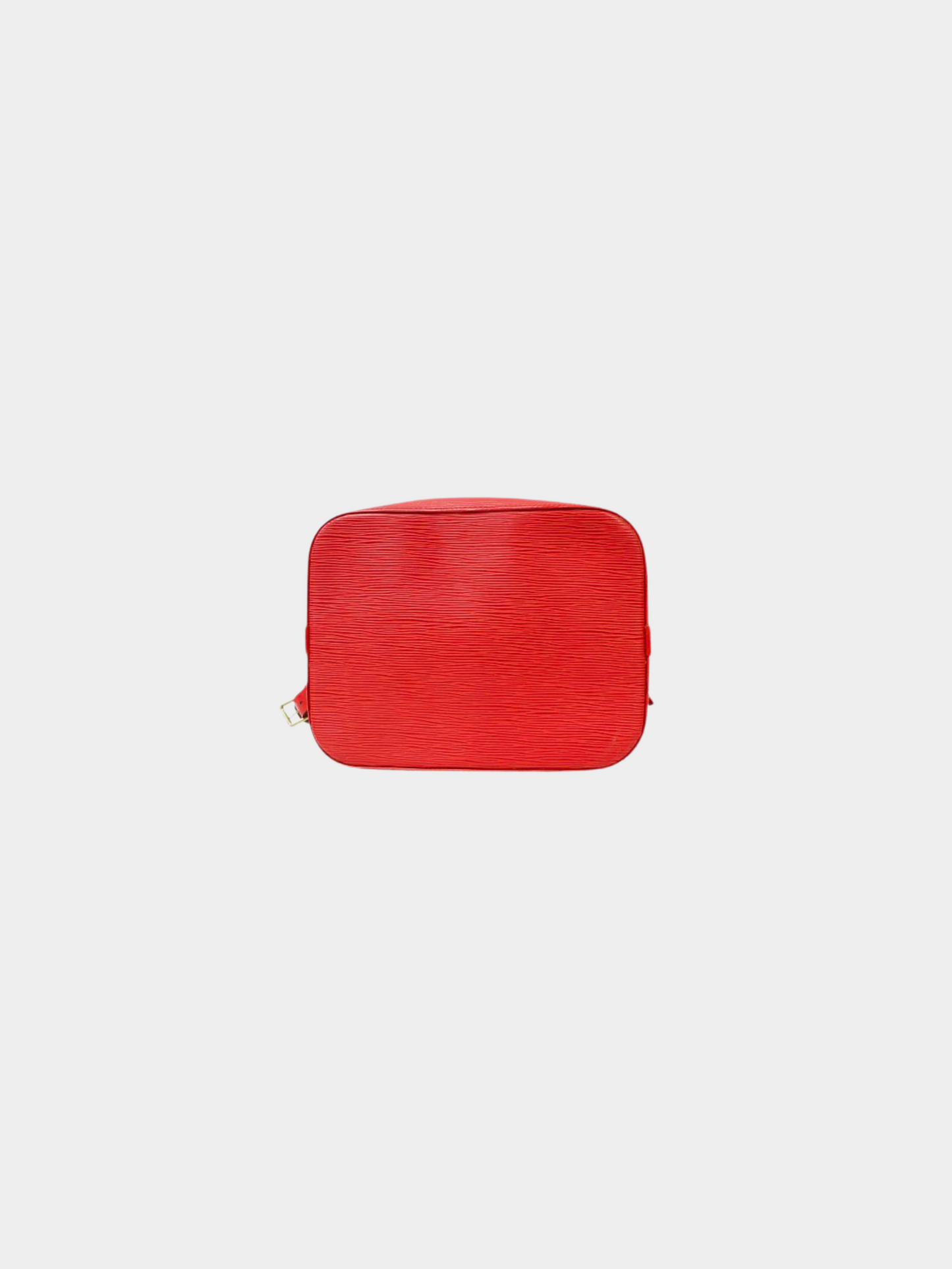 Louis Vuitton 1990s Castilian Red Epi Leather Petit Noé Bucket Bag