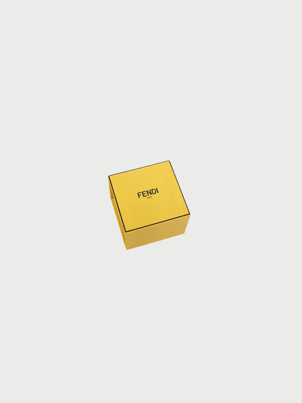 Fendi 2000s Gold Plated Metal Rhinestone O’Lock Earrings