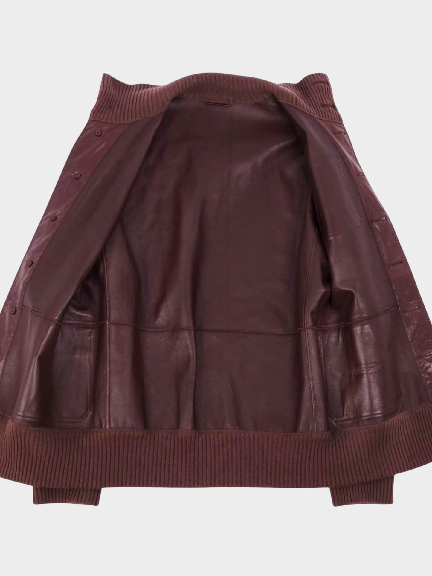 Bottega Veneta 1990s Brown Leather Jacket