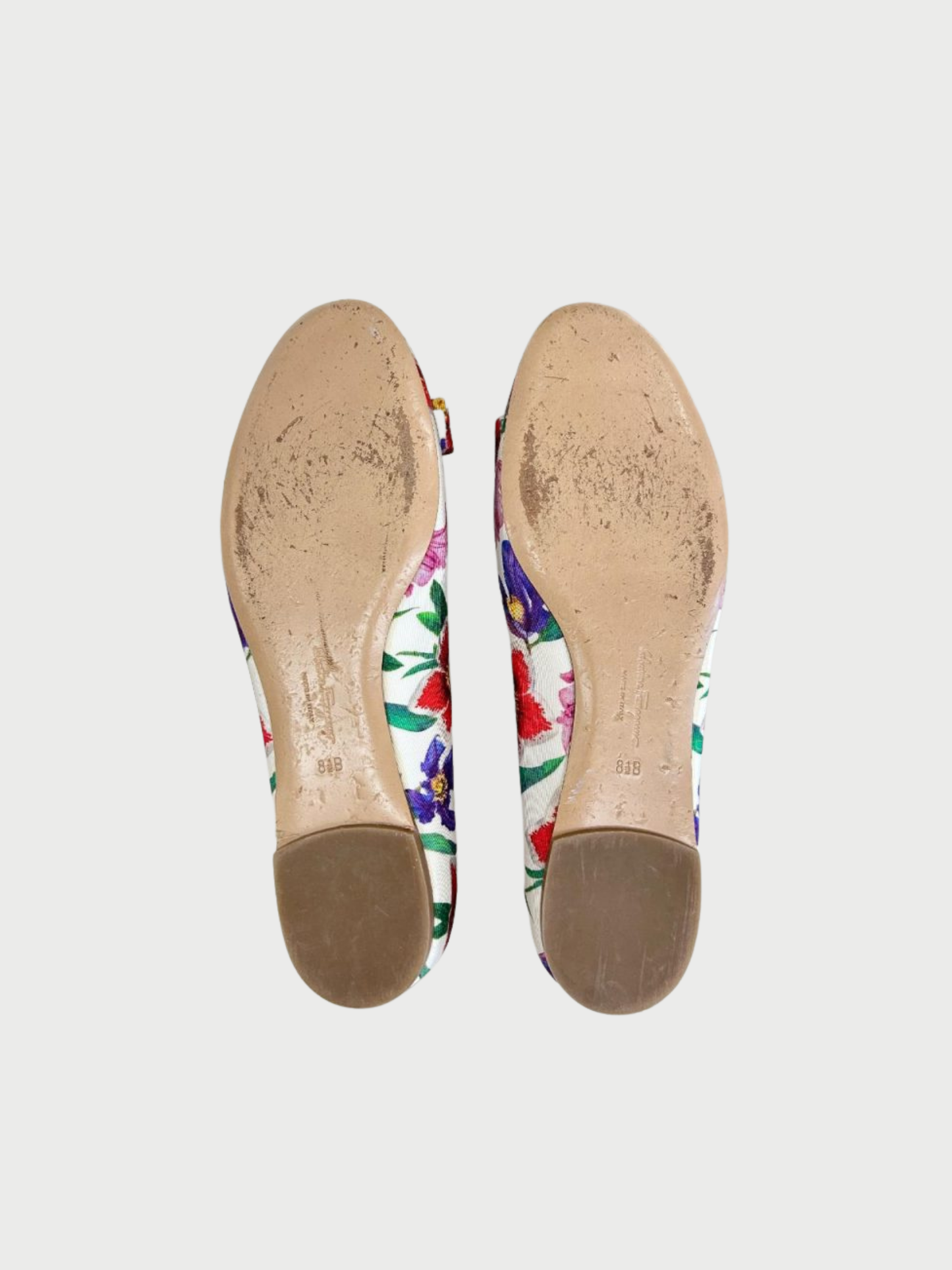 Salvatore Ferragamo 2010s Floral Grosgrain Varina Flats