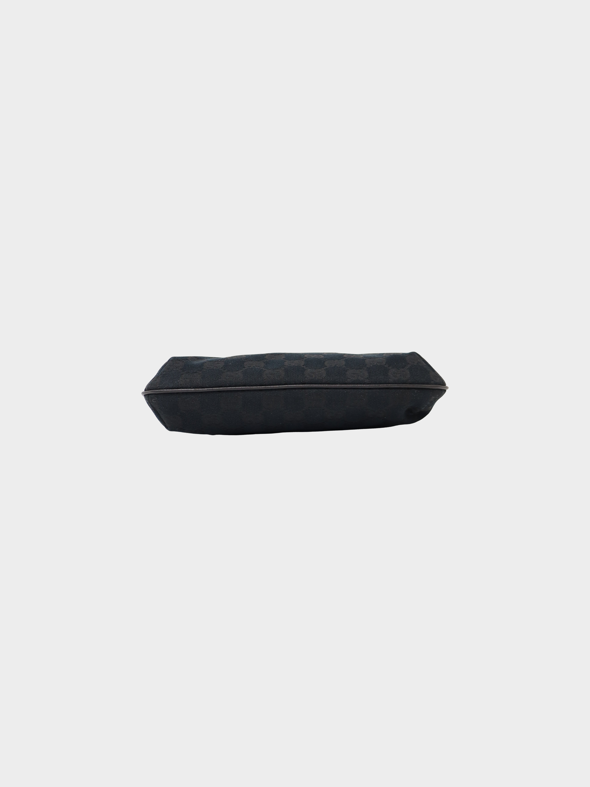 Gucci 2000s Black Sherry Line GG Canvas One-Shoulder Bag