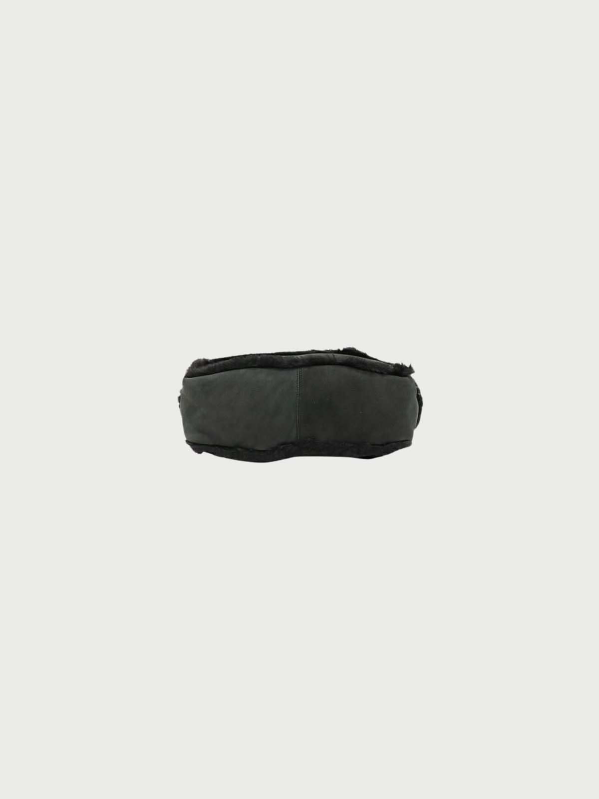 Chanel 2007 Black Shearling Sports Line Tote Bag