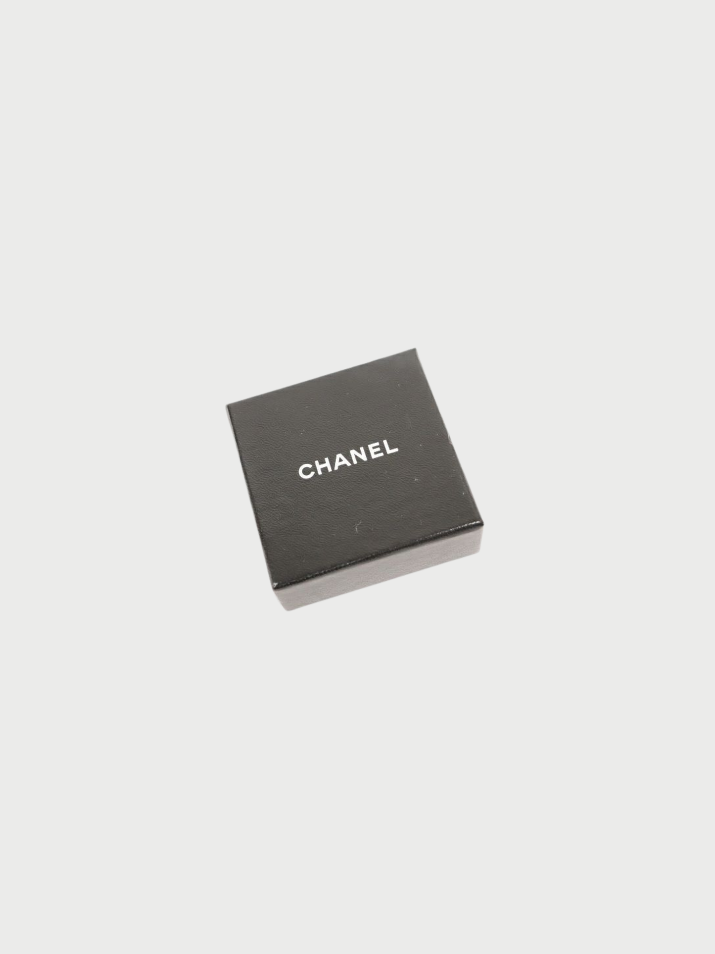 Chanel 2000s Silver Double COCO Rhinestone Earrings