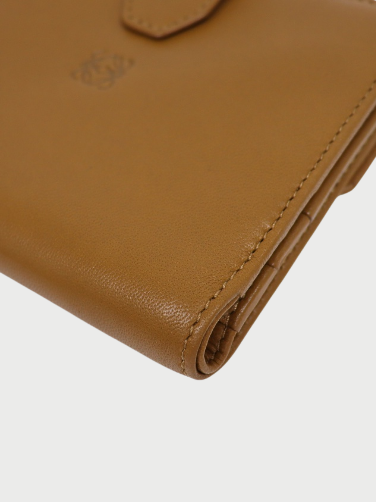 Loewe 2000s Brown Nappa Leather Anagram Wallet