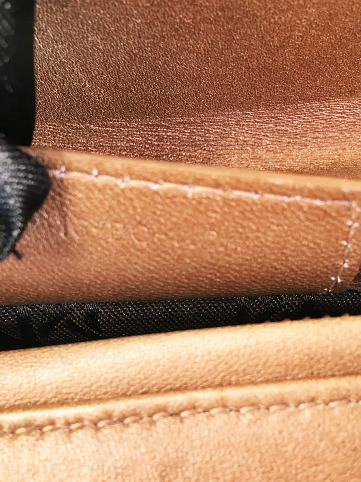 Christian Dior 2014 Metallic Brown Leather Medium Lady Dior 2-Way Hand Bag