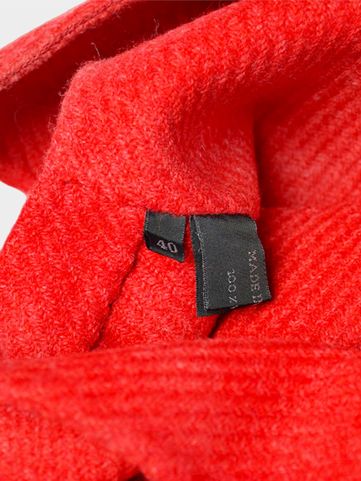 Prada FW 1998 Red Cut-out Wool Dress