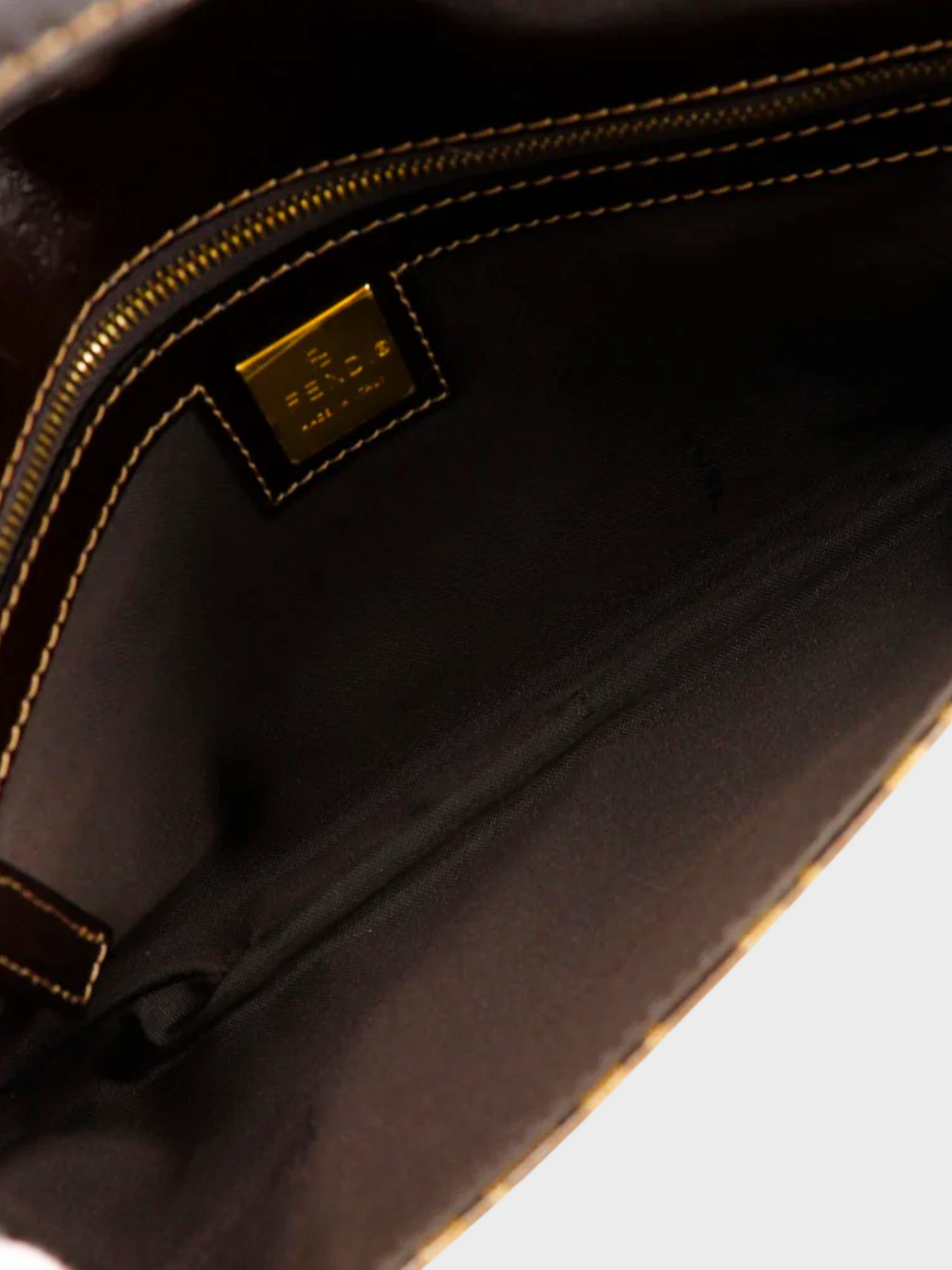 Fendi 2000s Vinyl Monogram Zucchino Two Way Shoulder Bag
