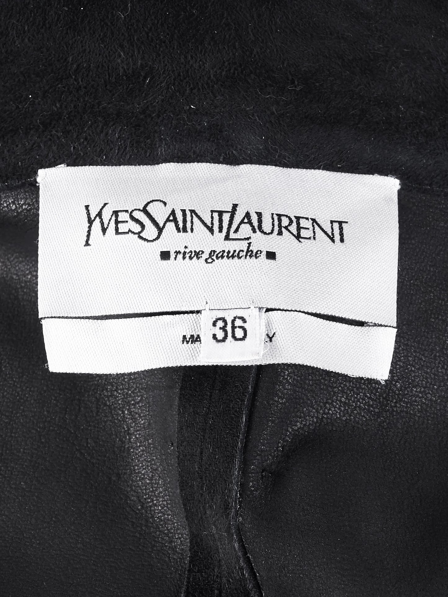 Yves Saint Laurent 2000s Rive Gauche Black Suede Jacket
