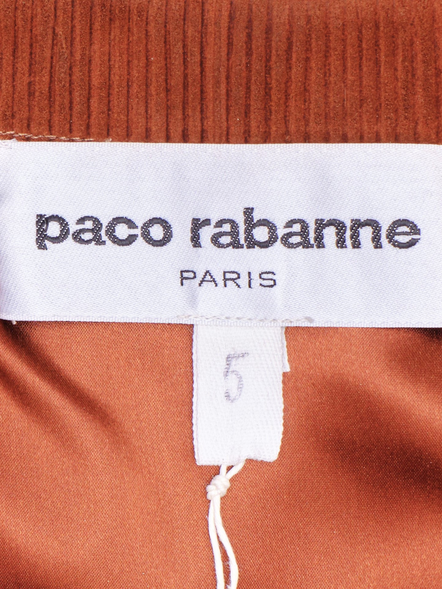 Paco Rabanne FW 1994-1995 Brown Suede and Leather Fringed Jacket and Skirt Set