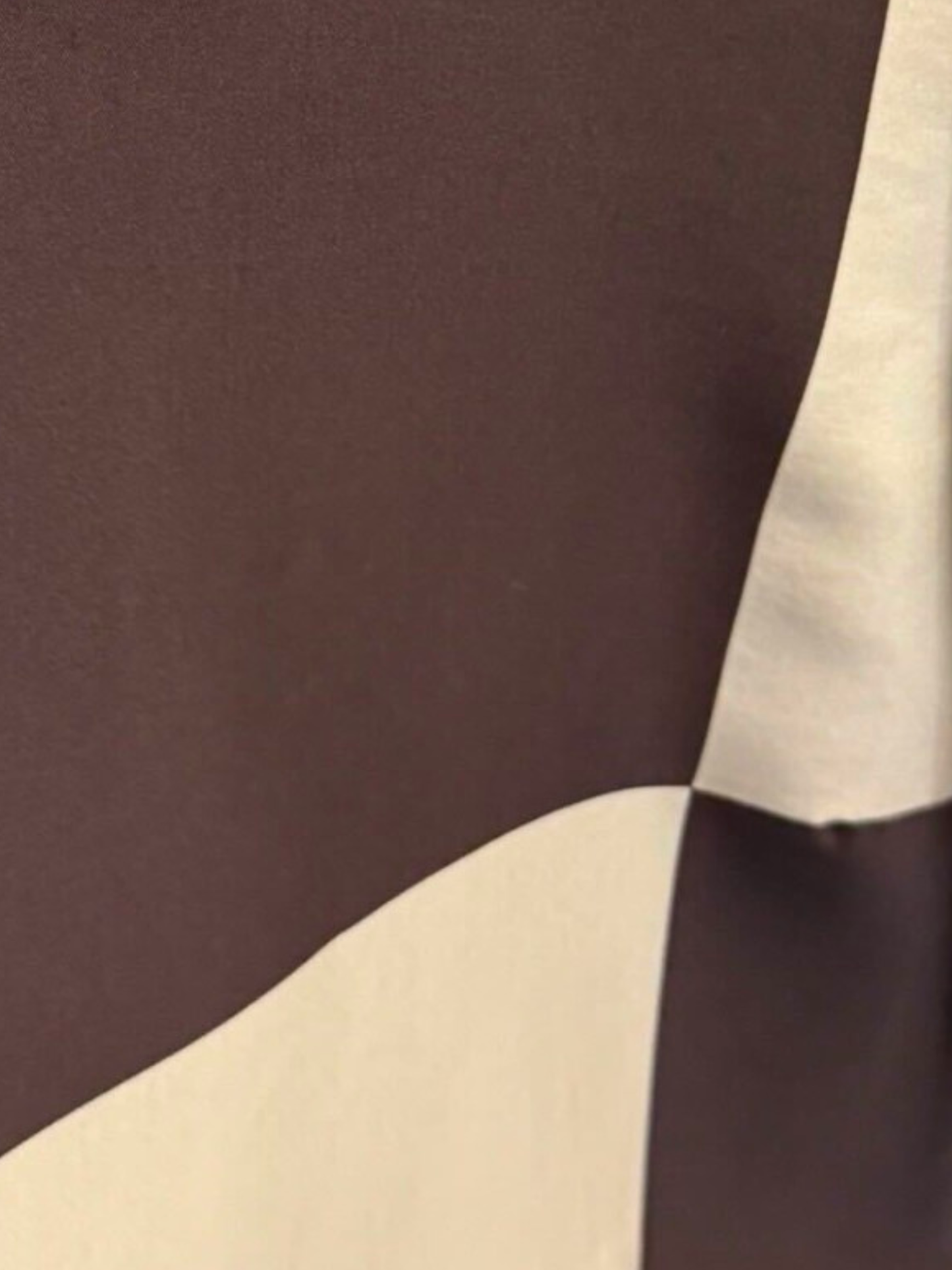 Louis Vuitton 2013 Brown Cream Check-Panel Mini Dress