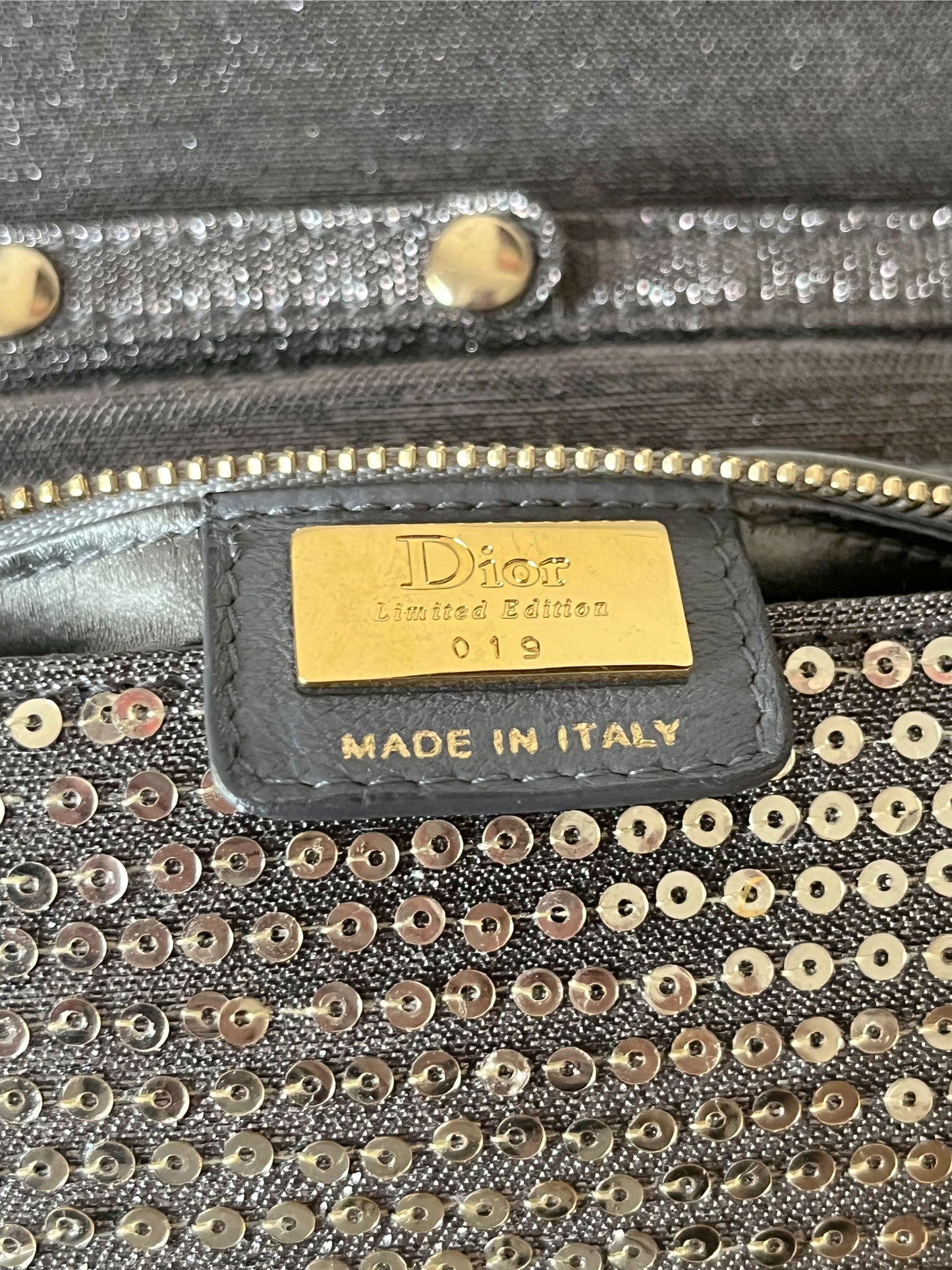 Christian Dior SS 2006 Limited Edition Silver Metallic Gaucho Crossbody Bag