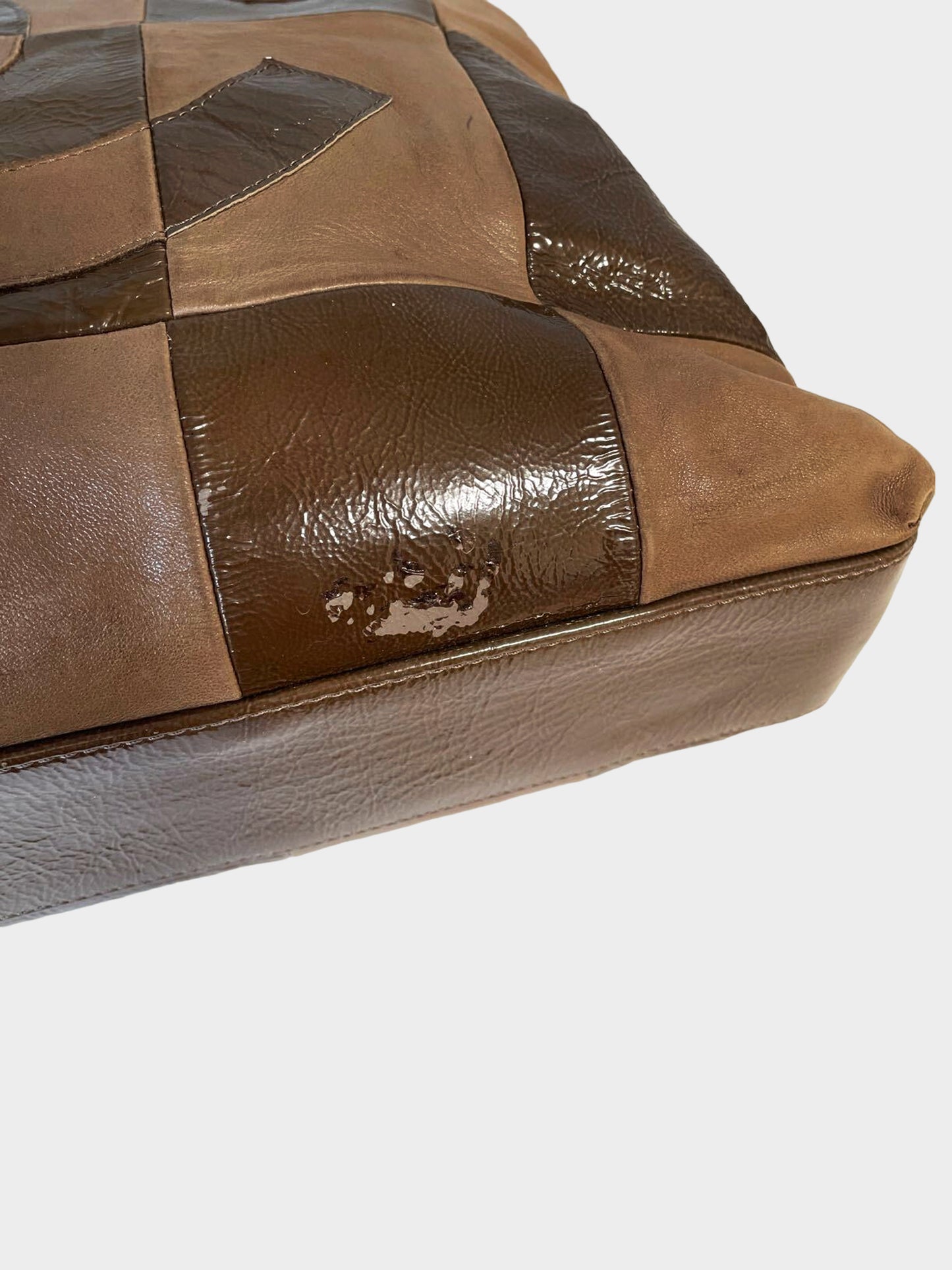 Chanel FW 2007 Brown  Patchwork Tote Bag