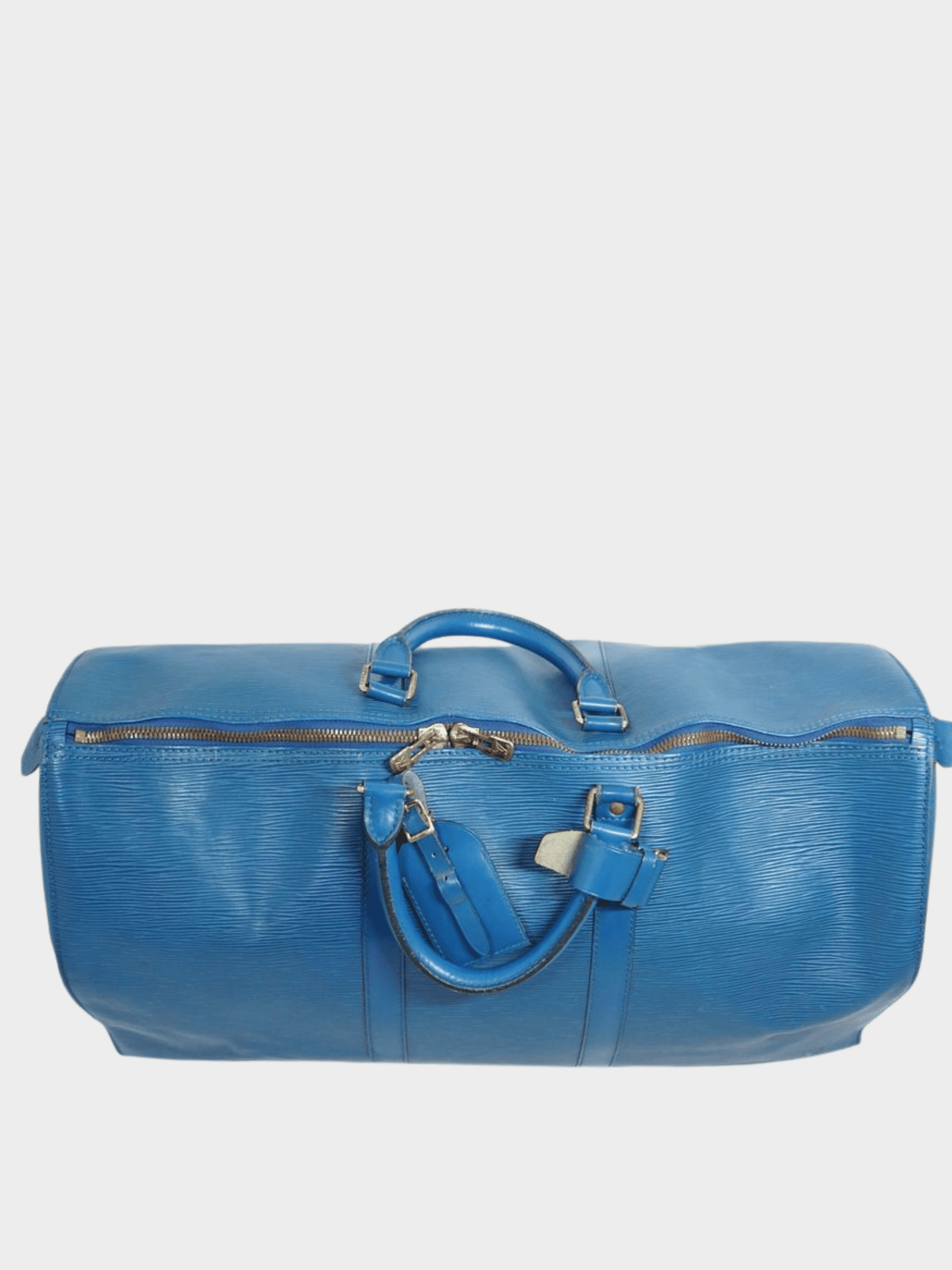 Louis Vuitton 2010s Toledo Blue Epi Leather Keepall 50 Bag